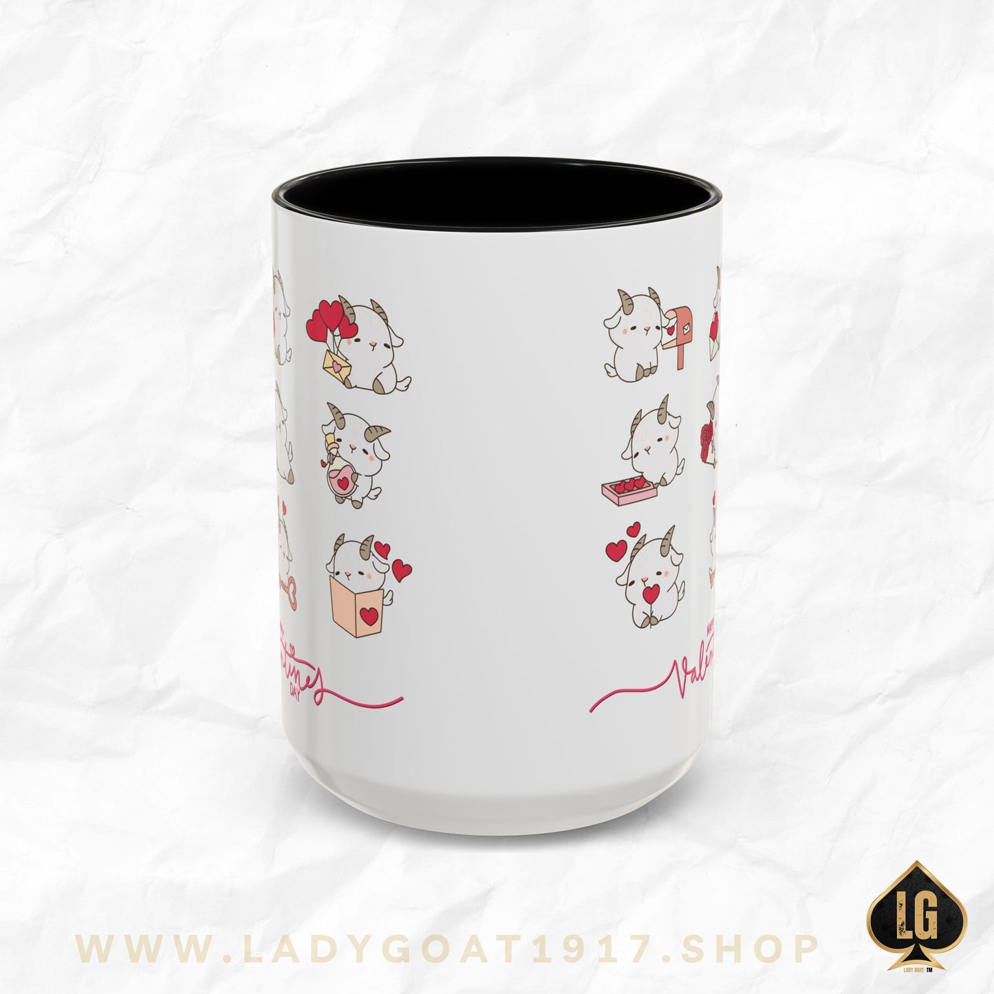 Hello Goat Valentine 15oz Mug