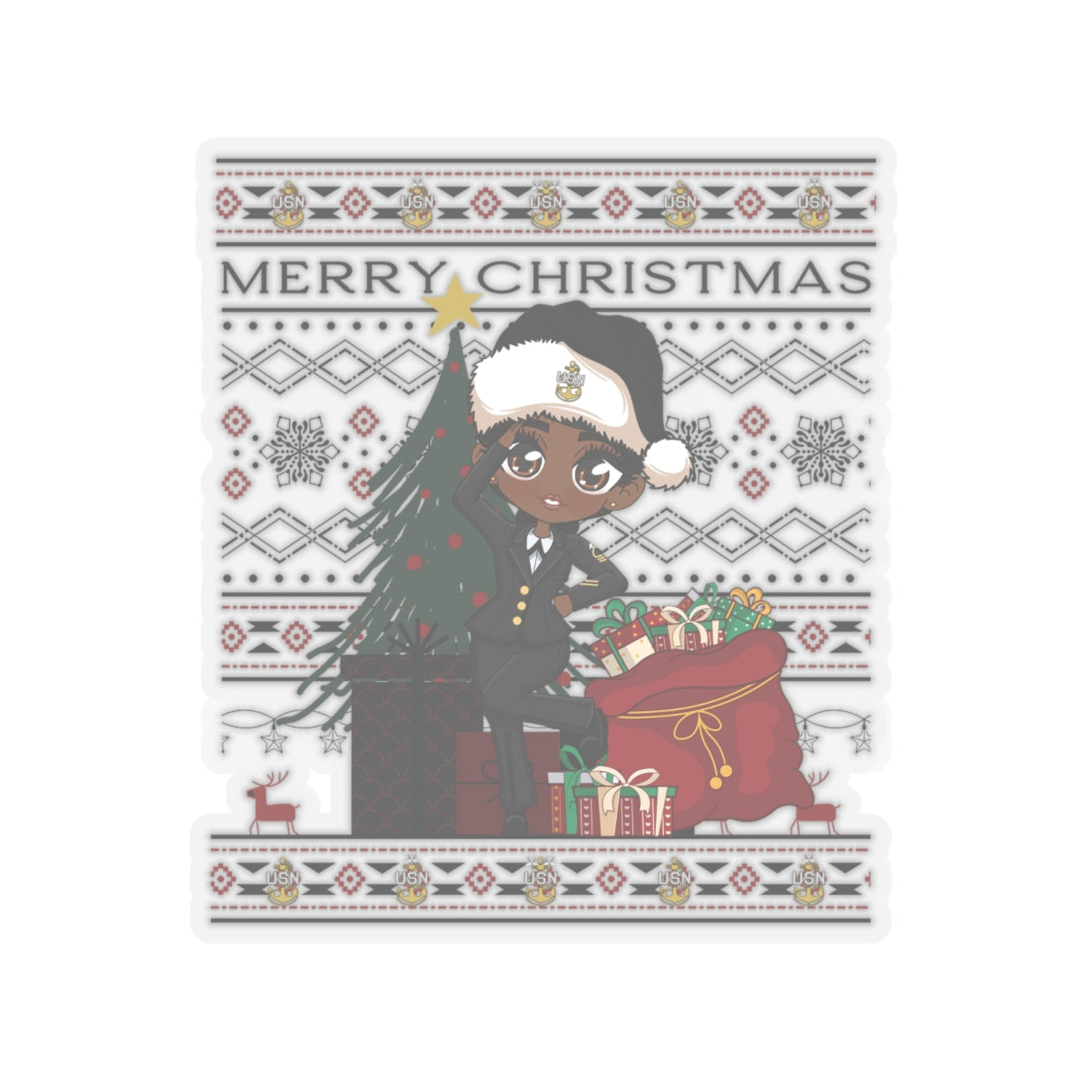 Christmas Blues V2 Stickers
