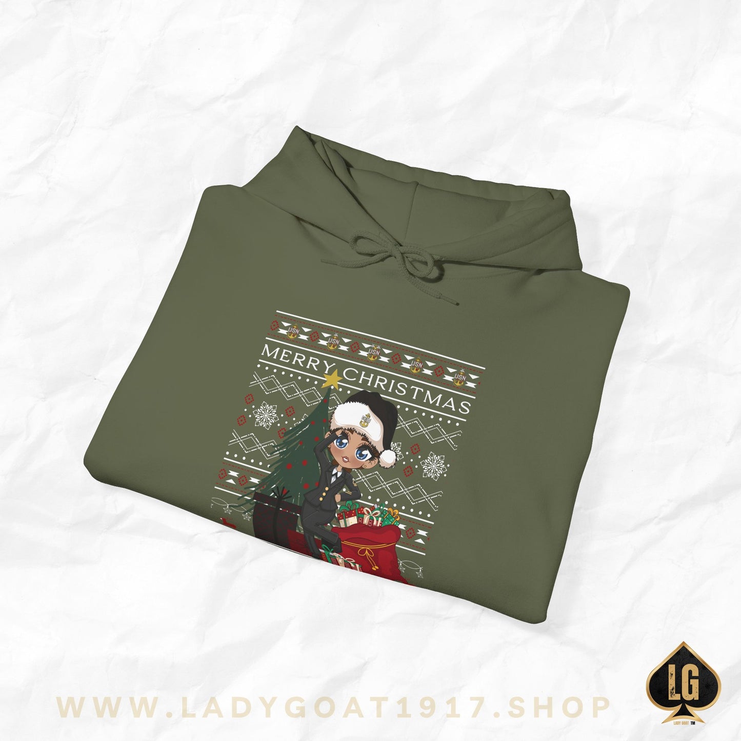 Christmas Blues V7 Unisex Hoodie