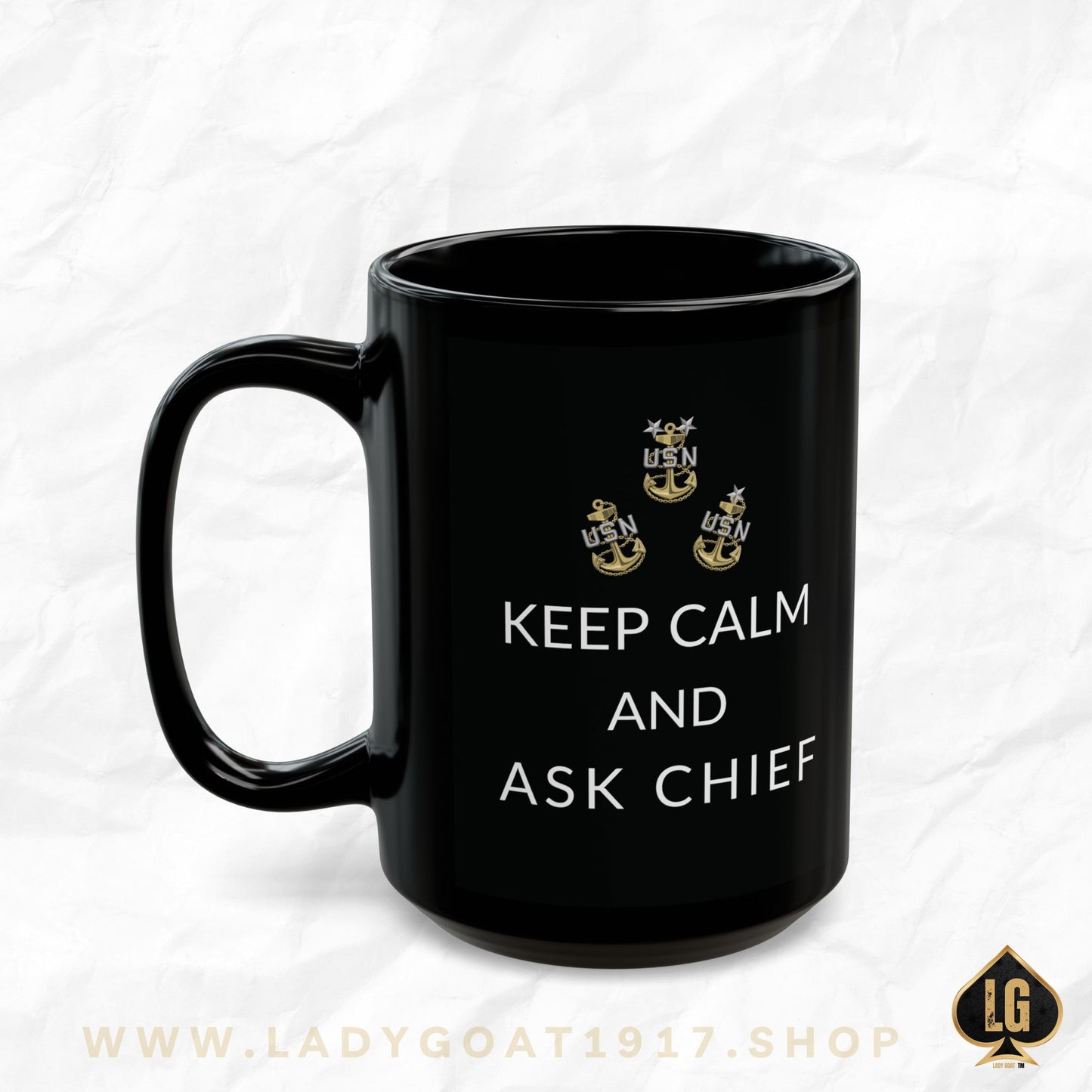 Keep Calm Black Mug