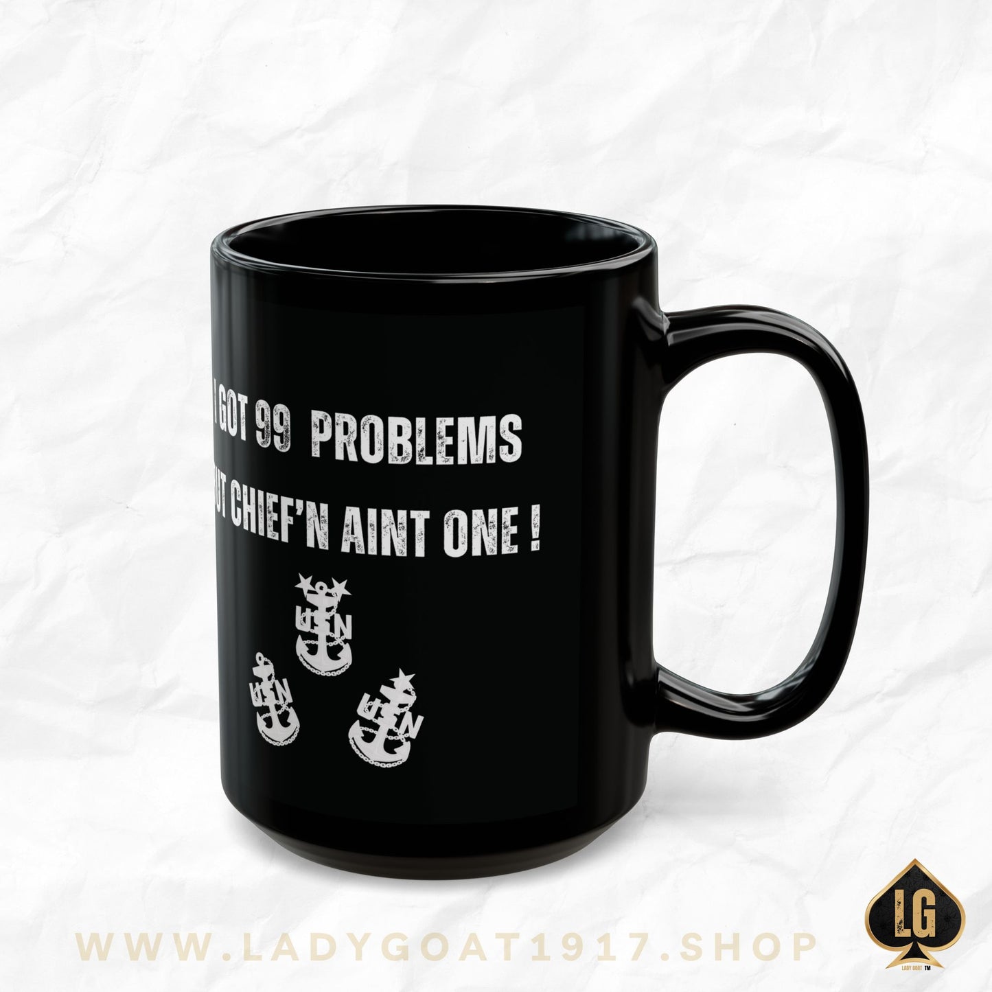 99 Problems Black Mug