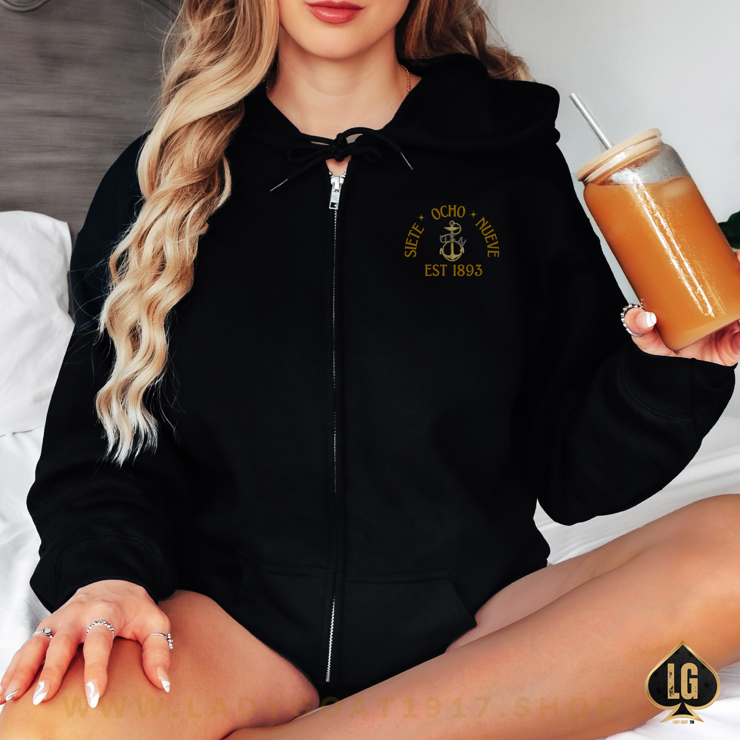 La Jefa Zip Up Unisex Hoodie