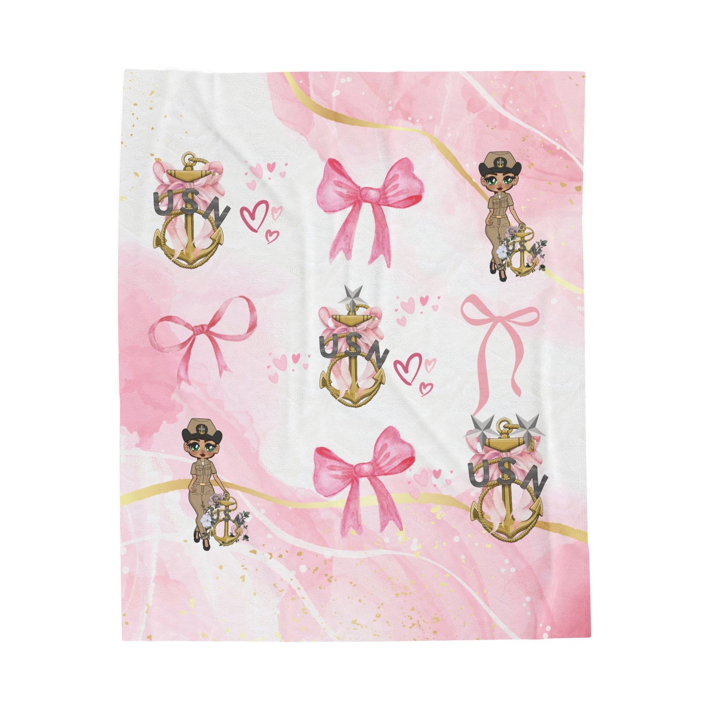 Lady Goat Coquette V6 Fleece Blanket