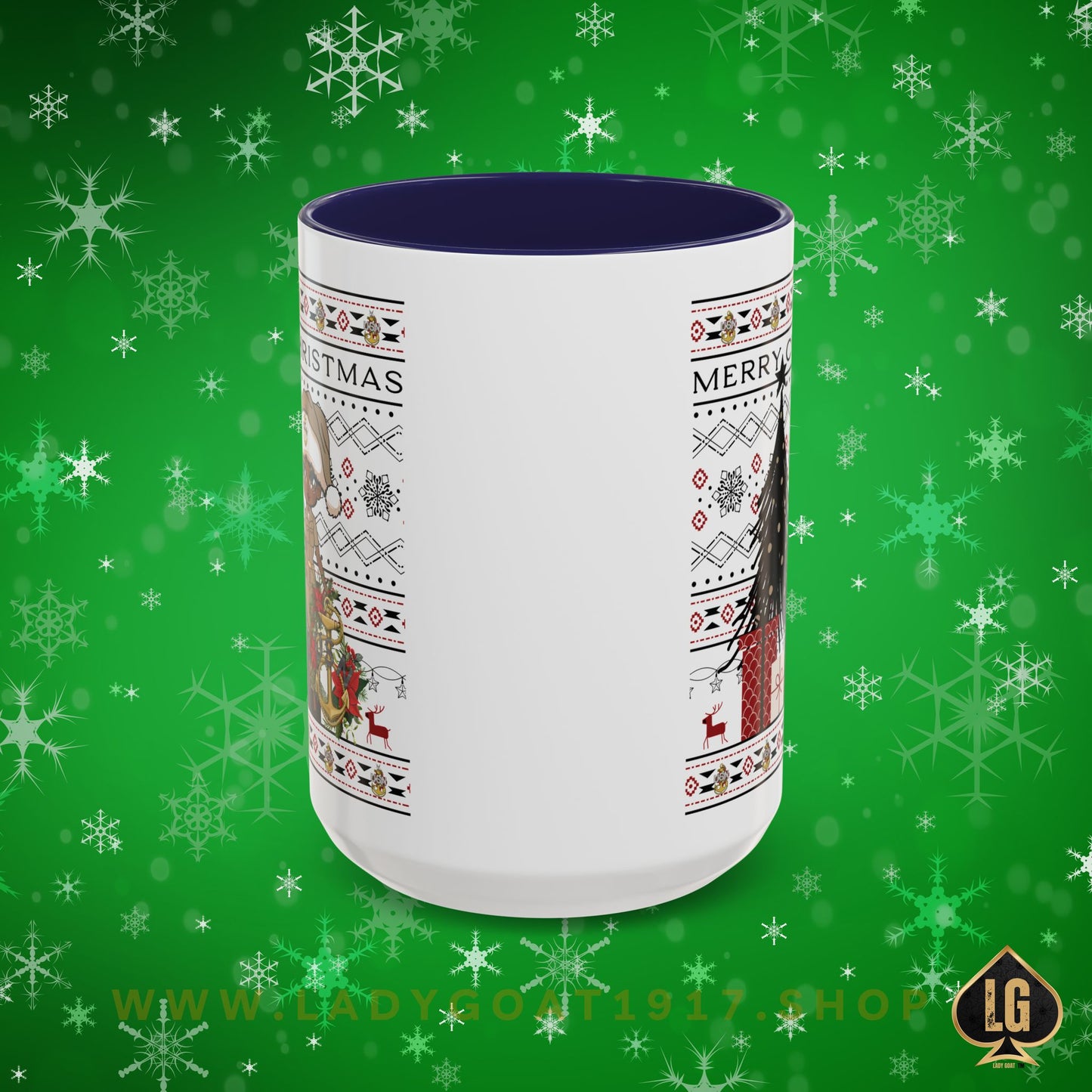 Khaki Christmas V4 15oz Mug