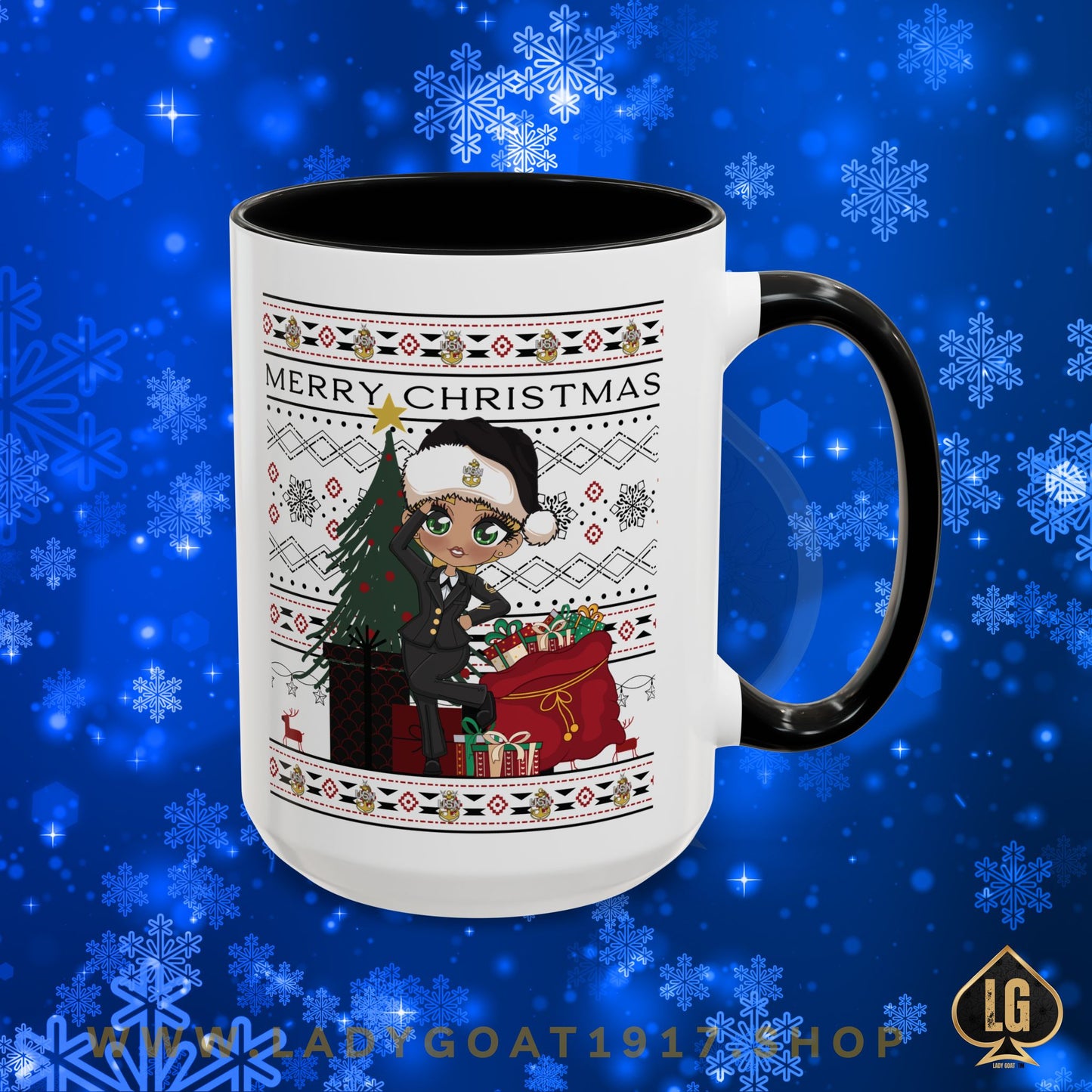 Christmas Blues V9 15oz Mug