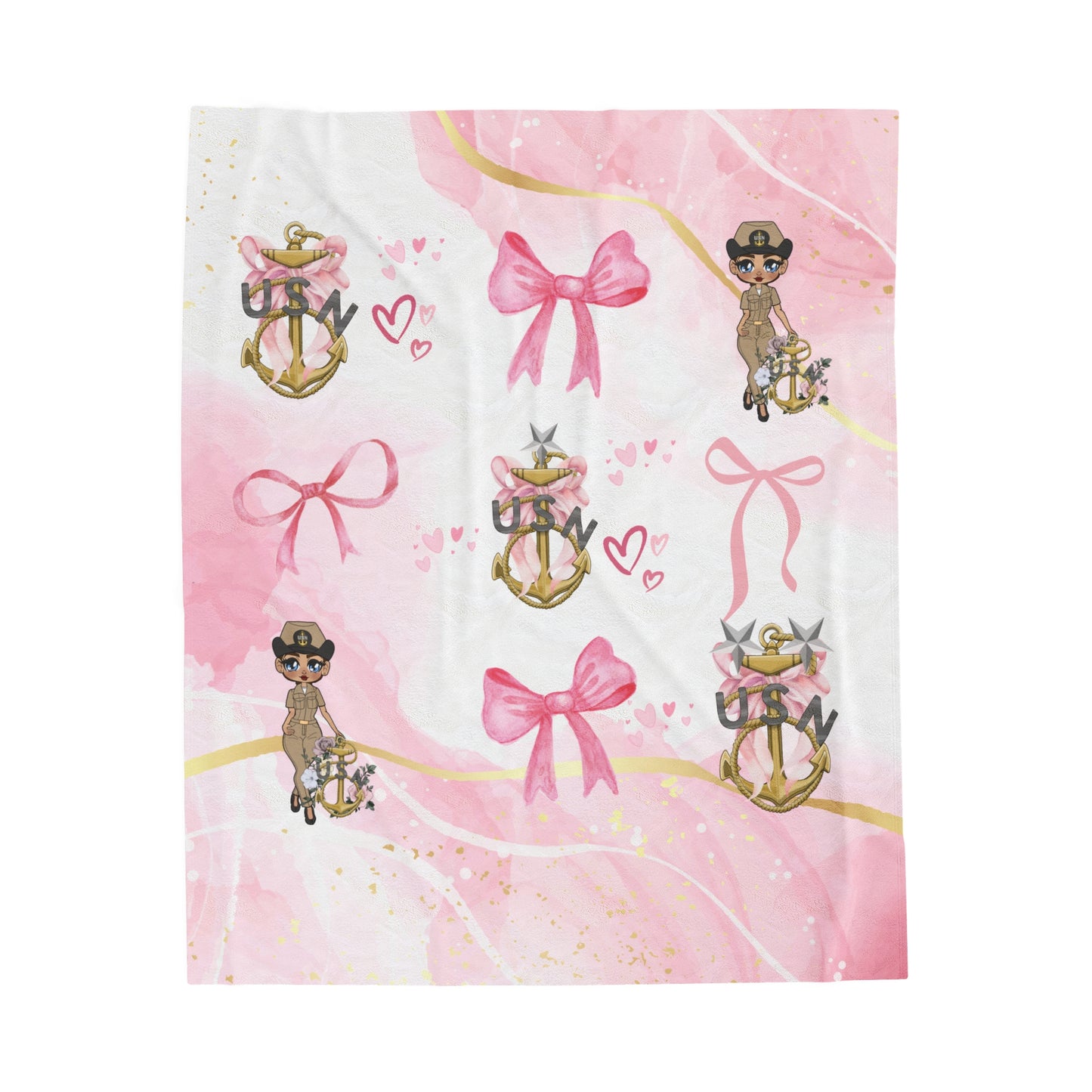 Lady Goat Coquette V5 Fleece Blanket