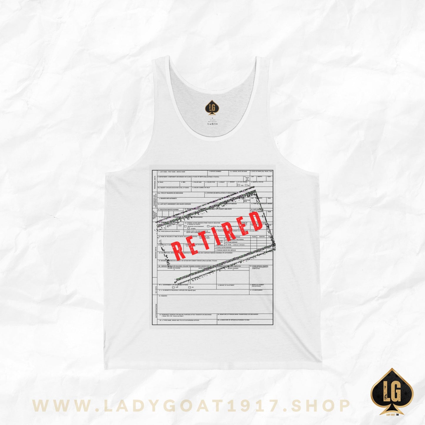 DD214 Retired Tank Top Unisex Tank Top