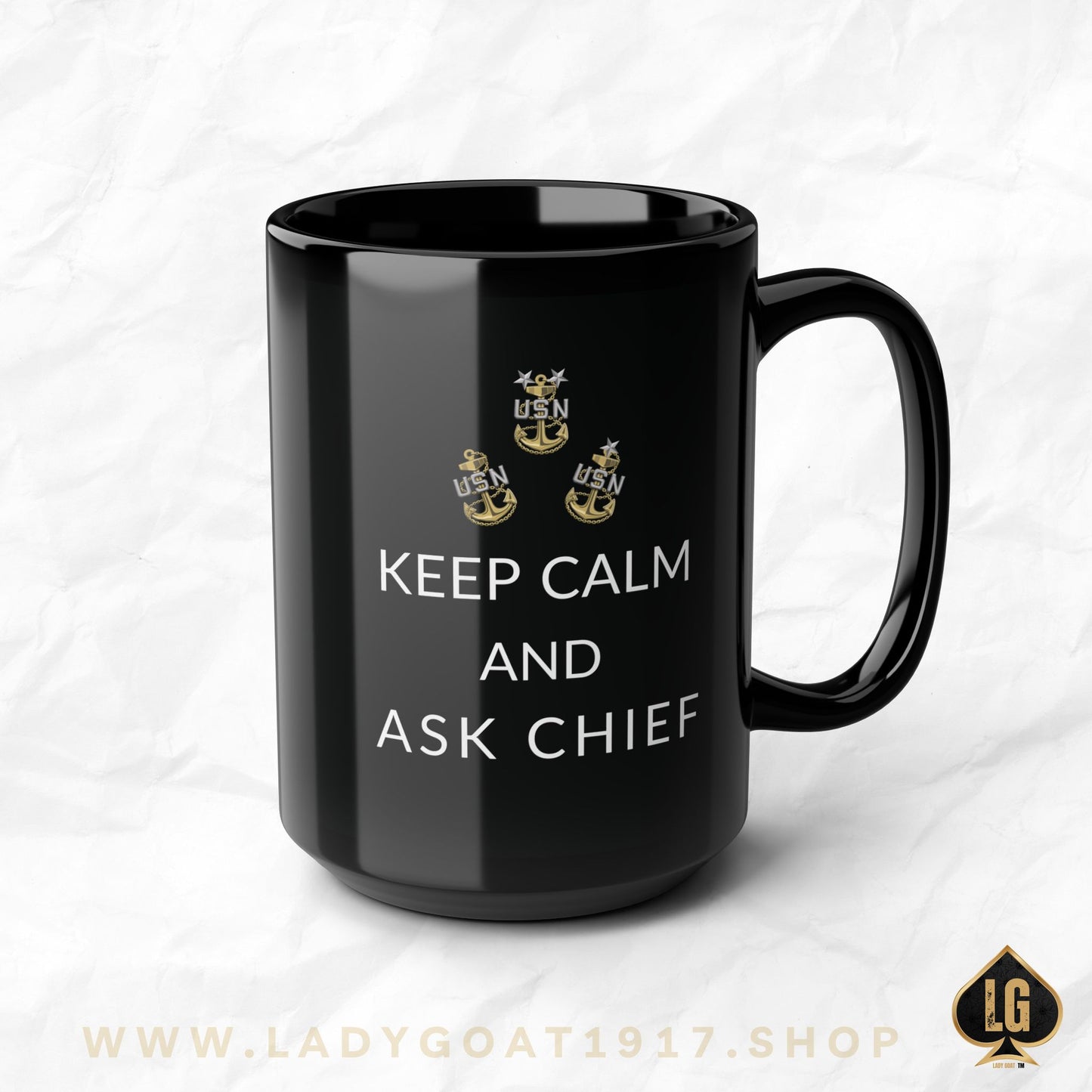 Keep Calm Black Mug