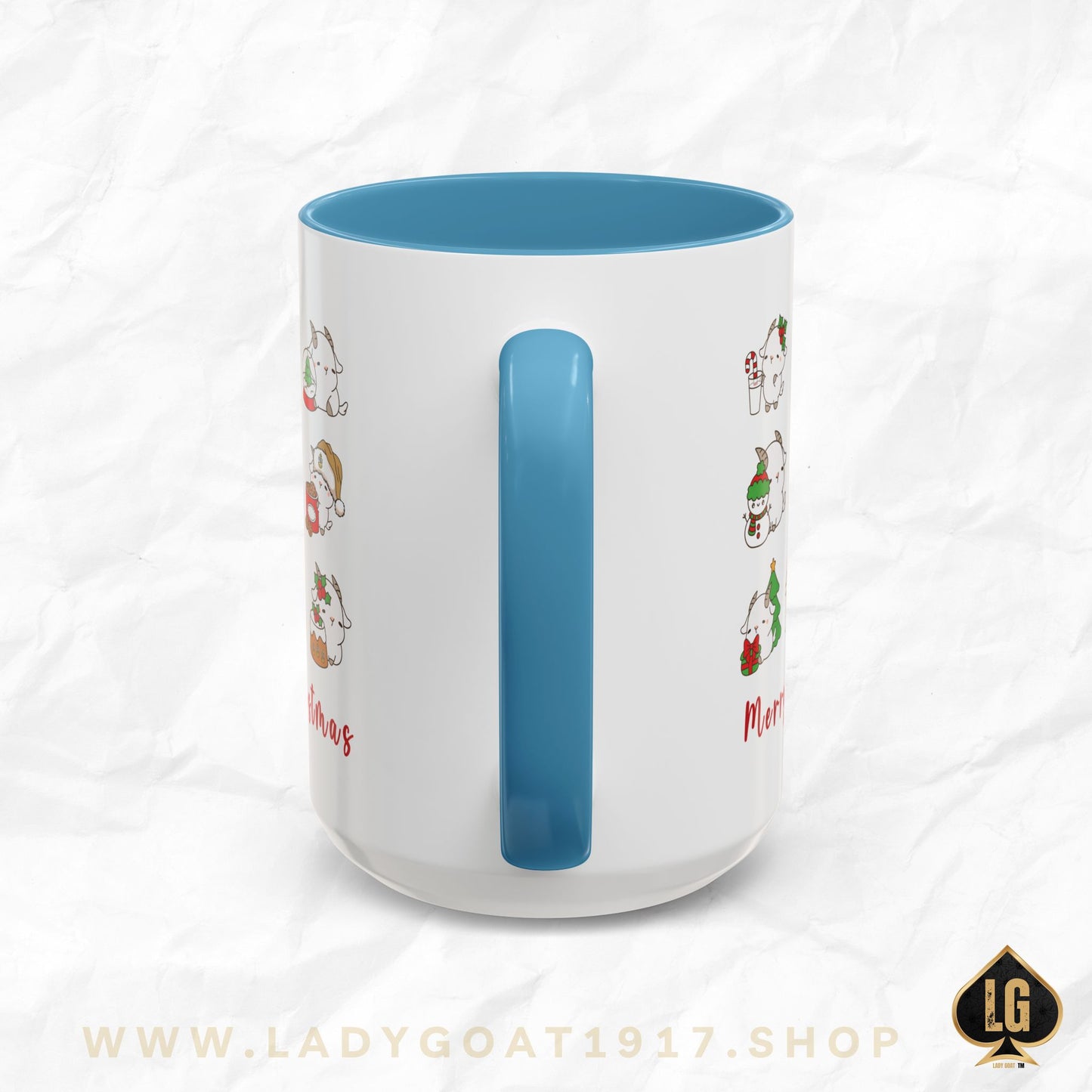 Hello Goat Christmas 15oz Mug