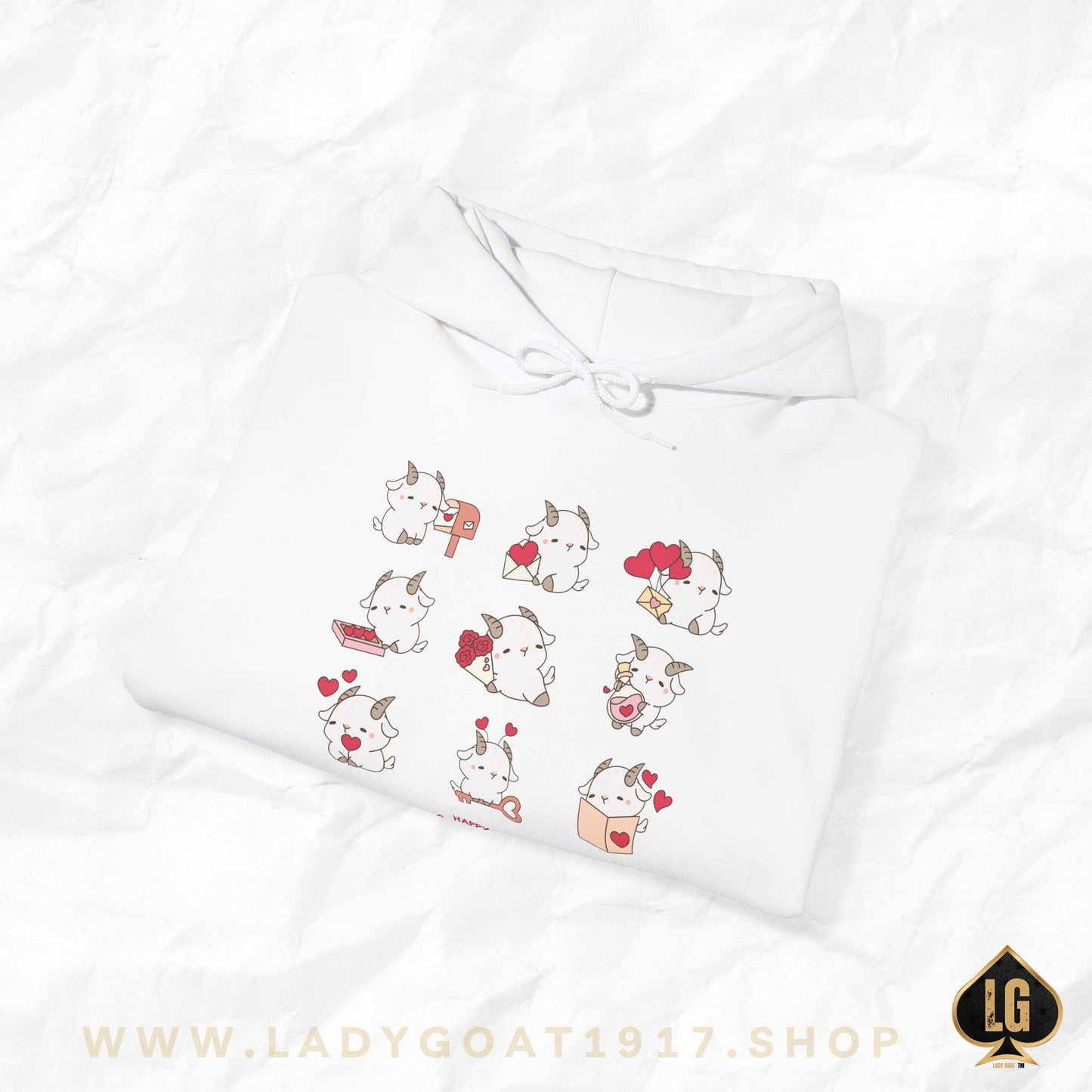 Hello Goat Valentine Unisex Hoodie
