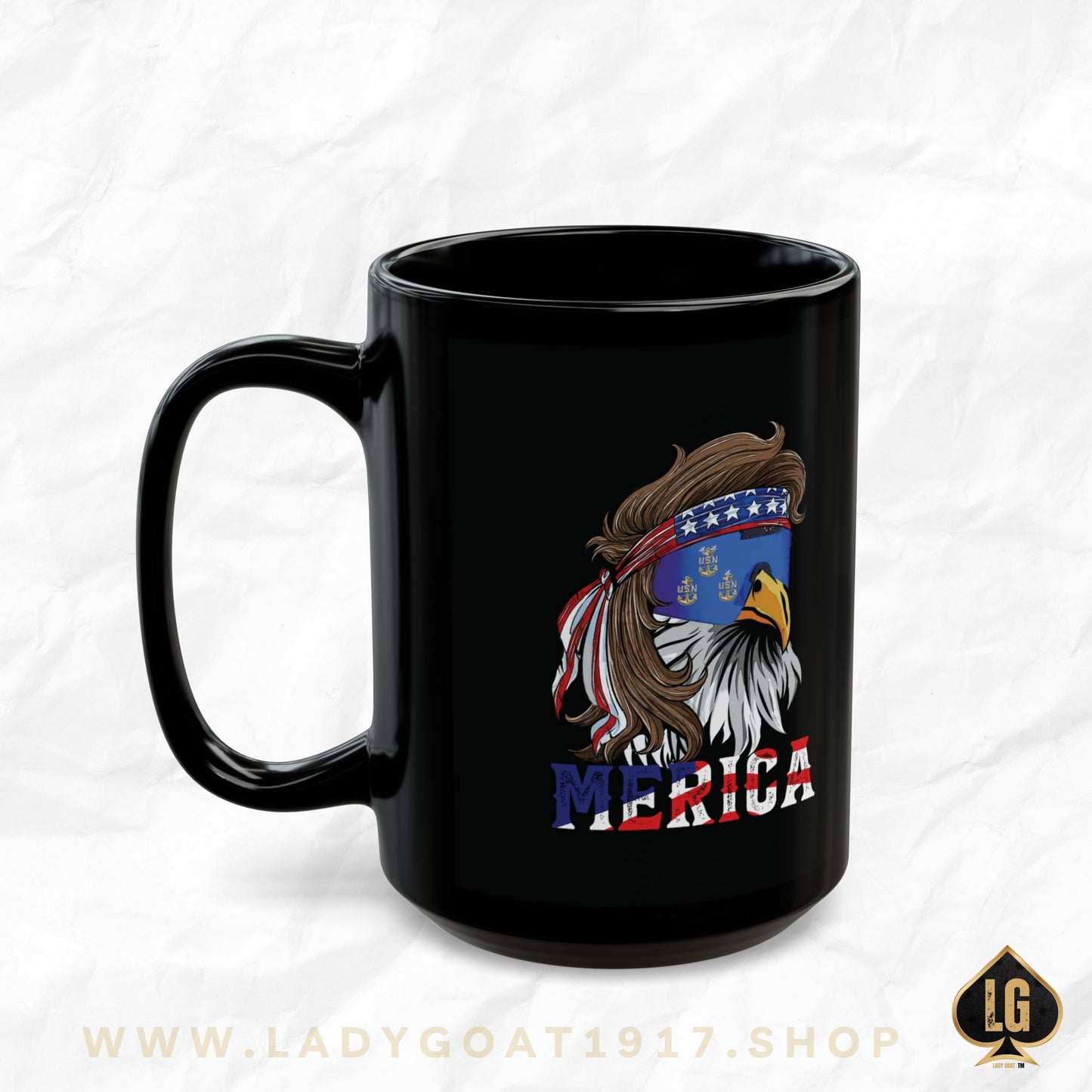 MERICA! Black Mug