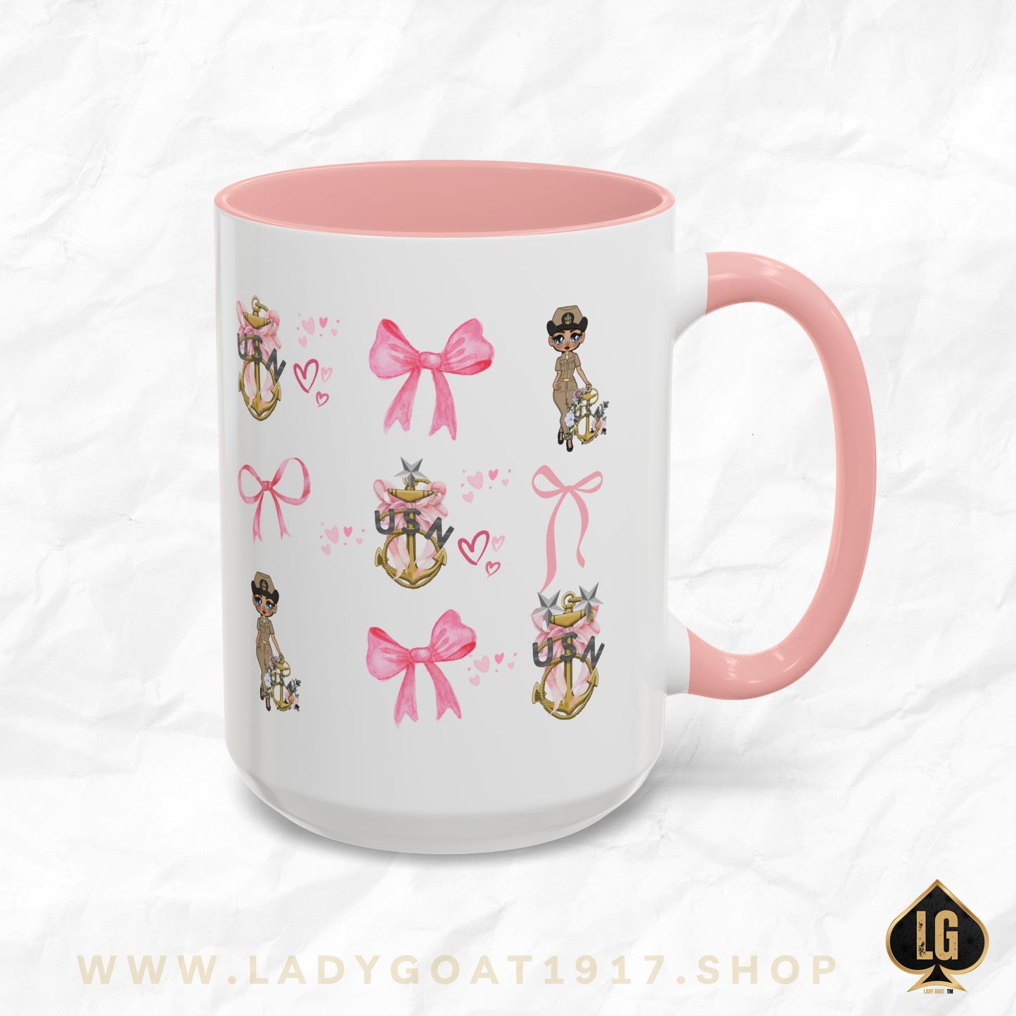 Lady Goat Coquette V5 Accent Coffee Mug 15oz