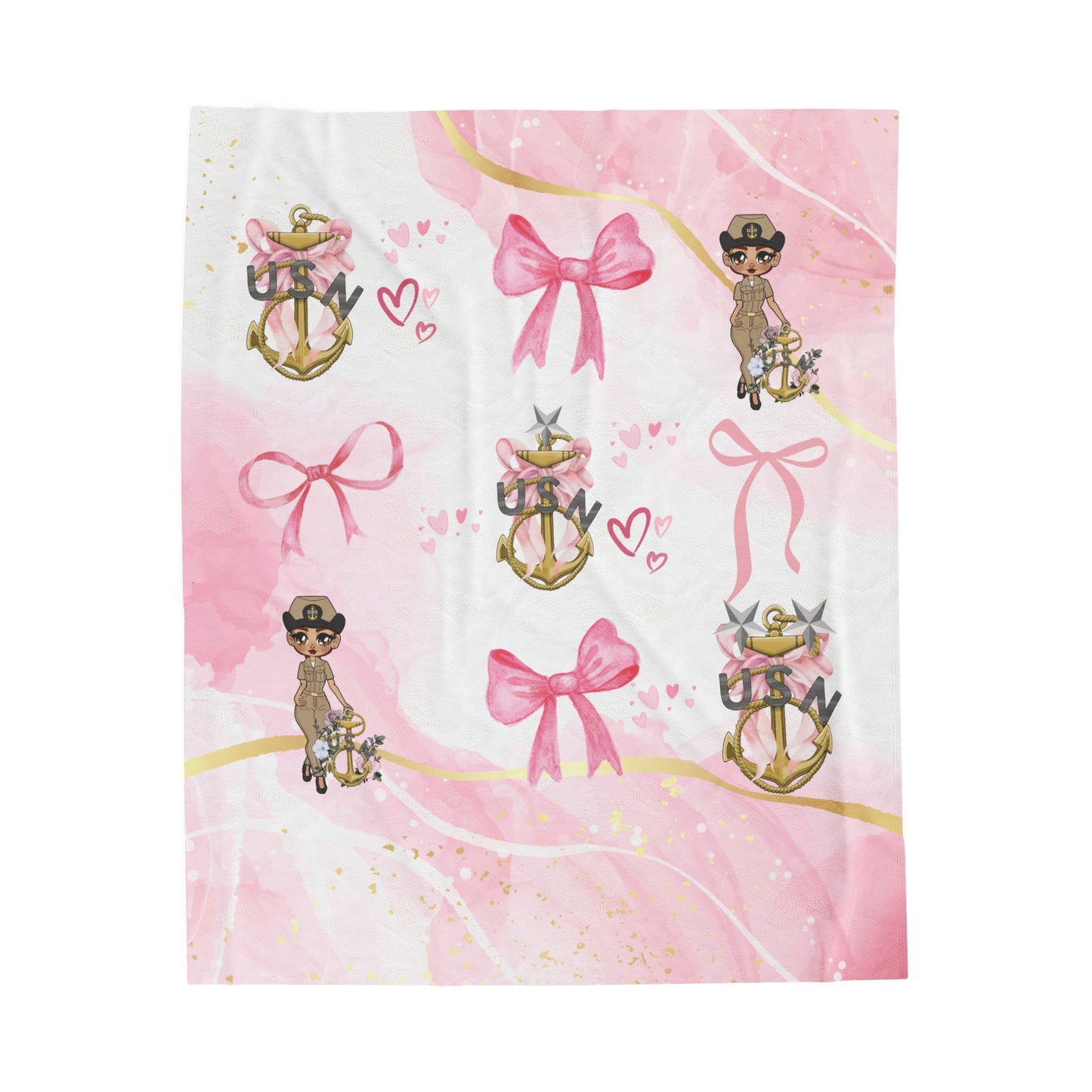 Lady Goat Coquette V8 Fleece Blanket