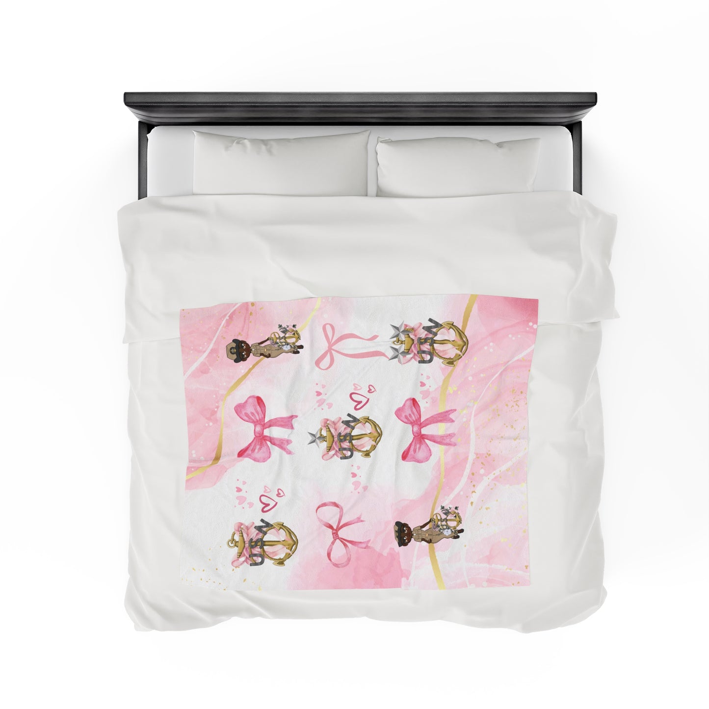 Lady Goat Coquette V3 Fleece Blanket