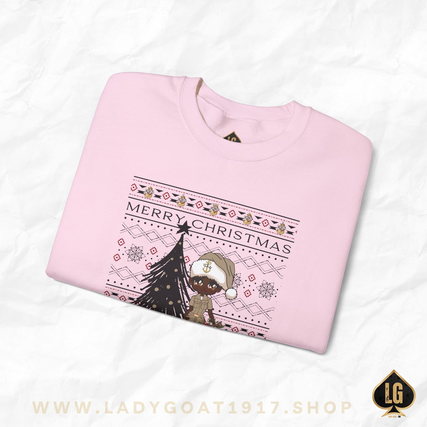 Khaki Christmas V3 Crewneck Sweater