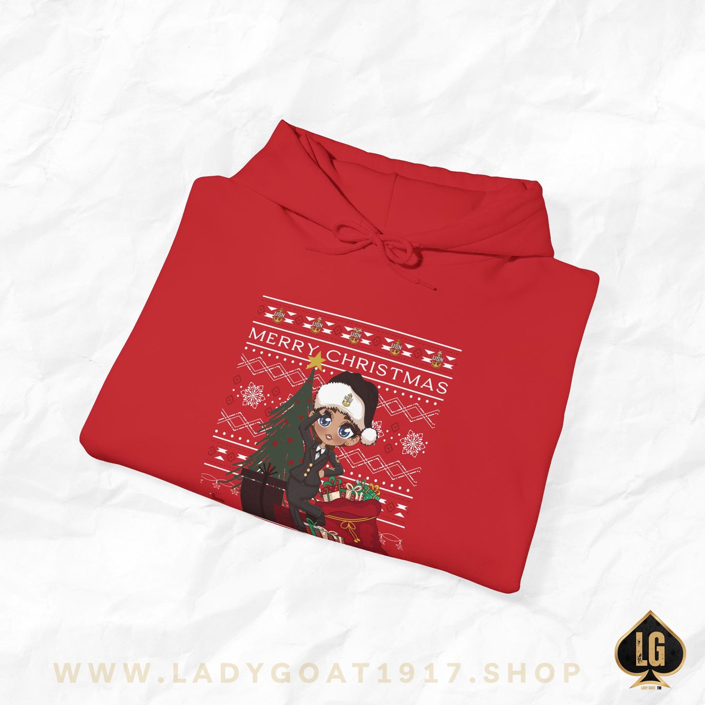 Christmas Blues V7 Unisex Hoodie