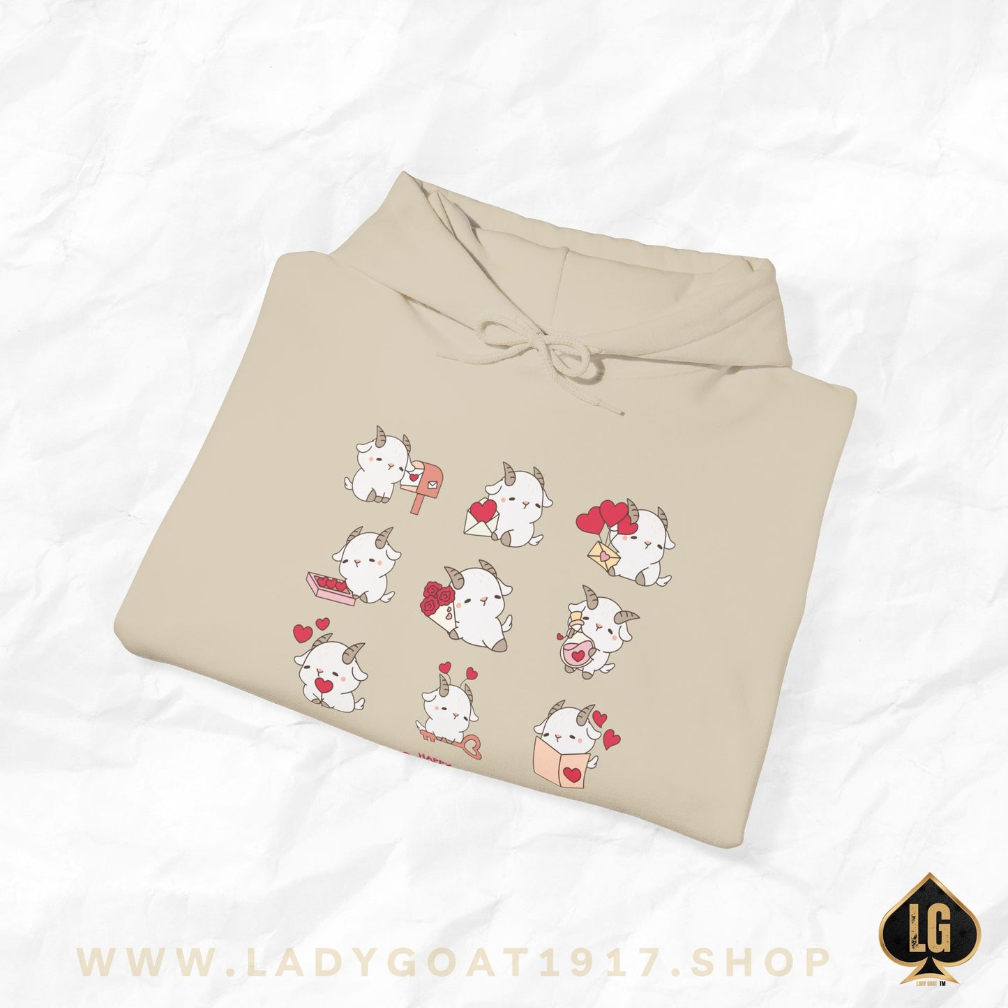 Hello Goat Valentine Unisex Hoodie