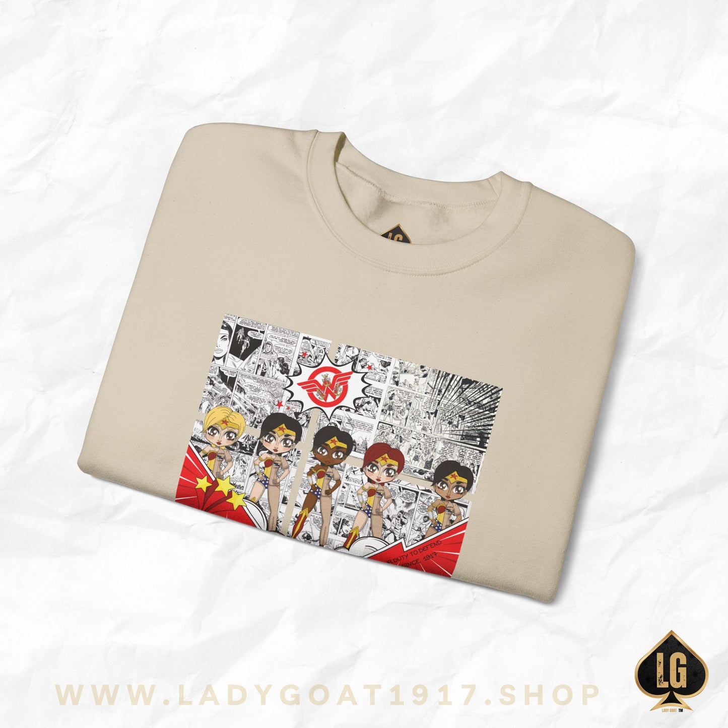 News Flash Comic Crewneck Sweater