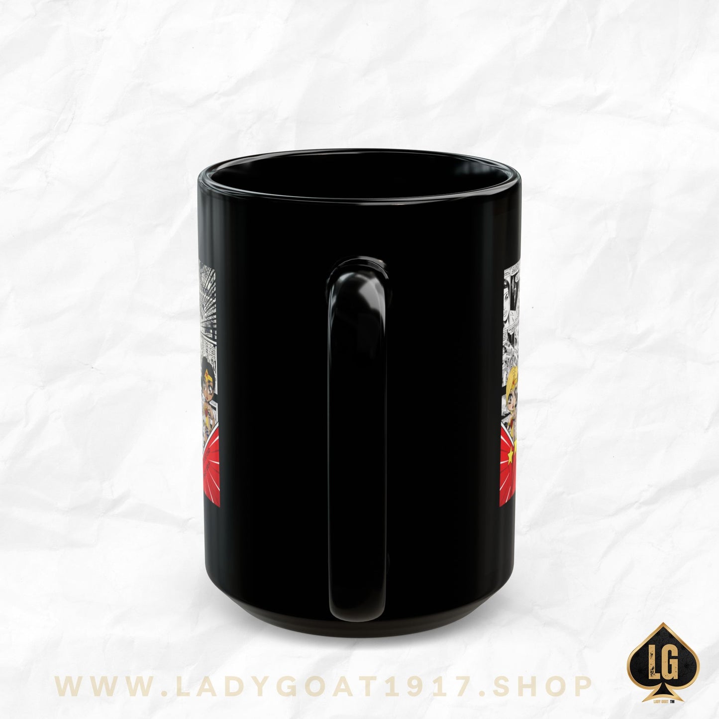 News Flash Comic Black Mug