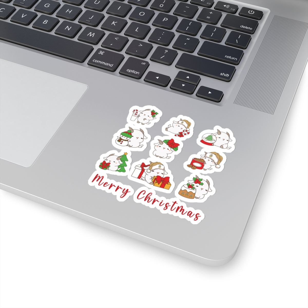 Hello Goat Christmas Stickers