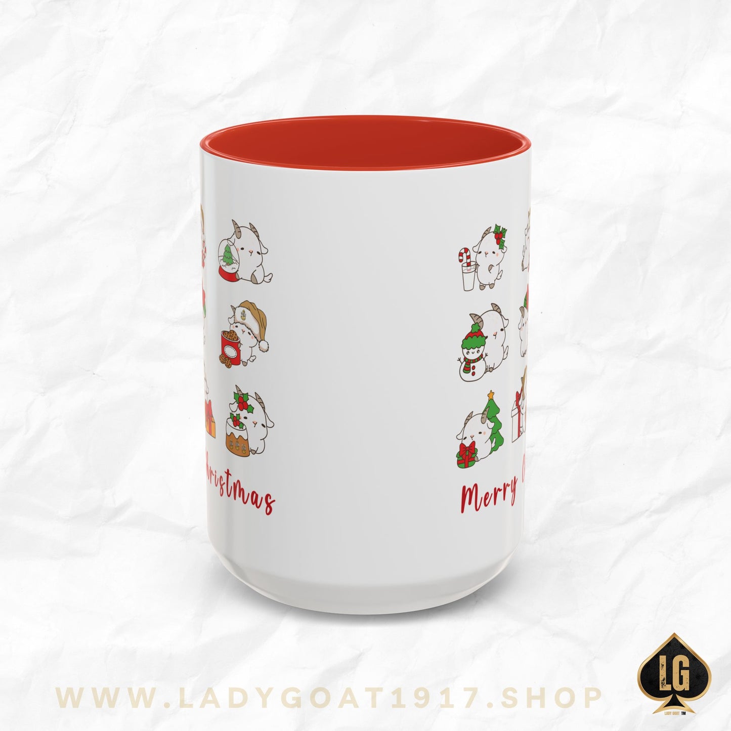 Hello Goat Christmas 15oz Mug