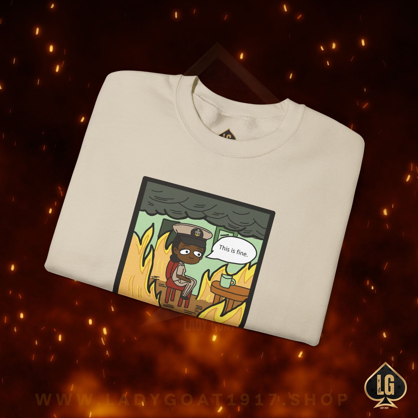 This is Fine ! V6 SCPO Crewneck Sweater
