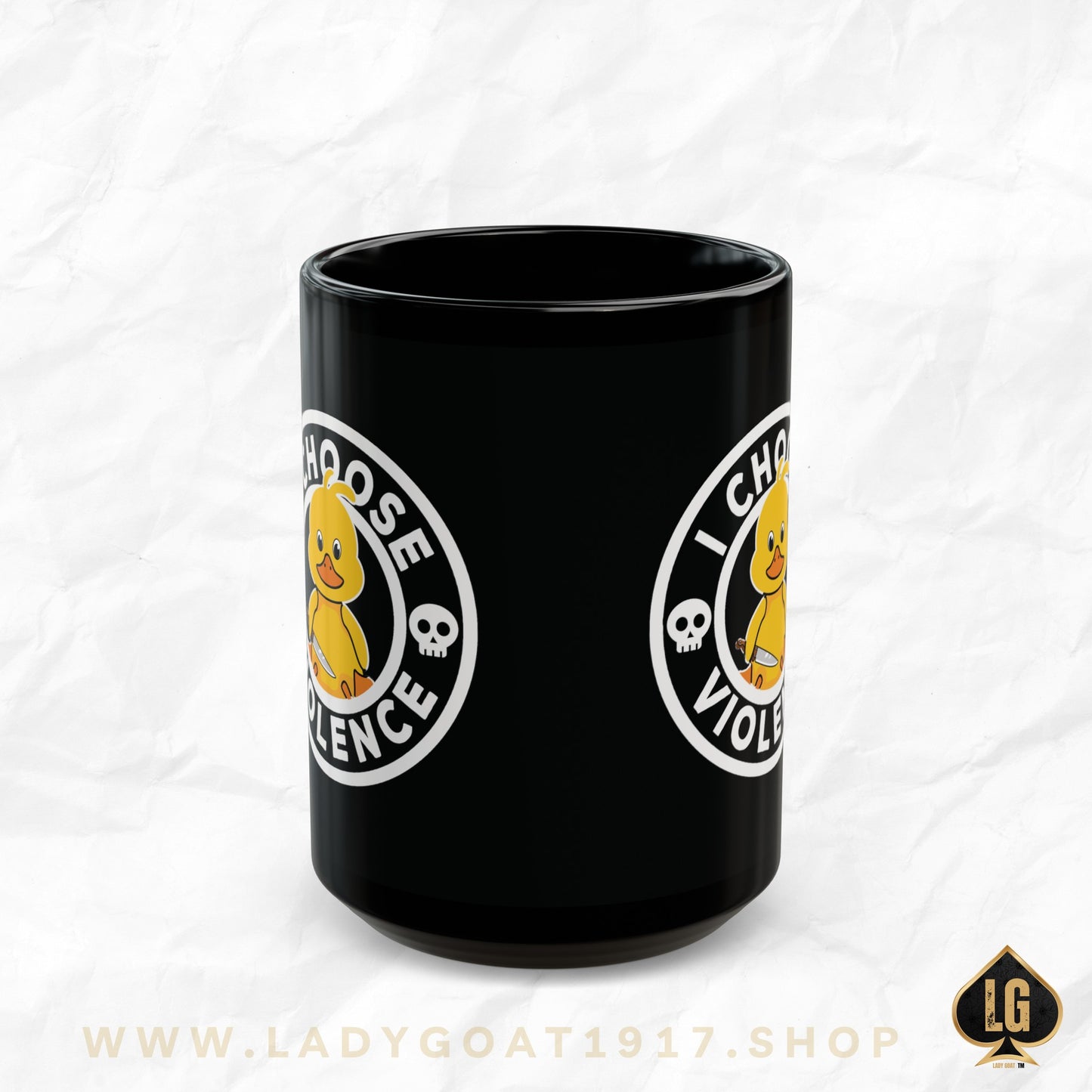Duck Around Black Mug