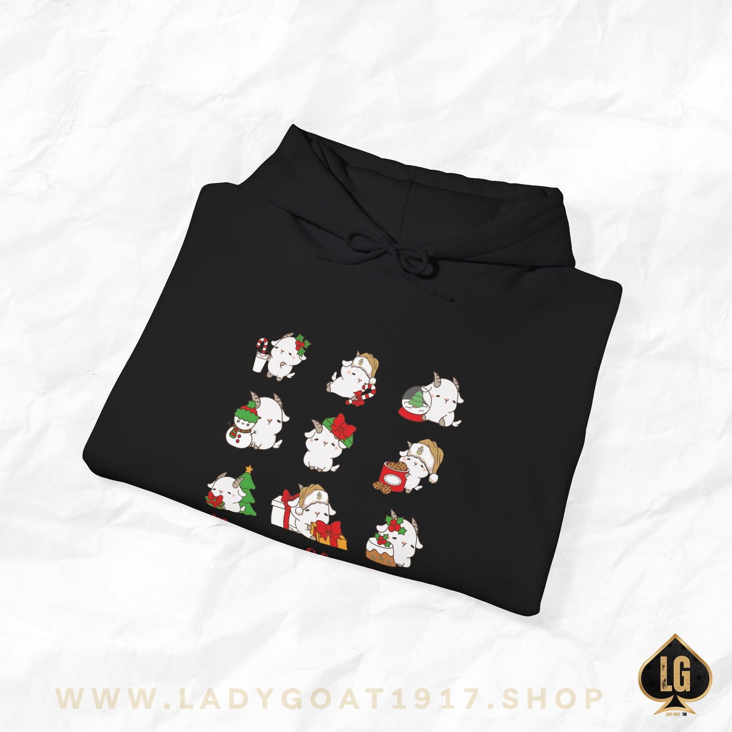 Hello Goat Christmas Unisex Hoodie