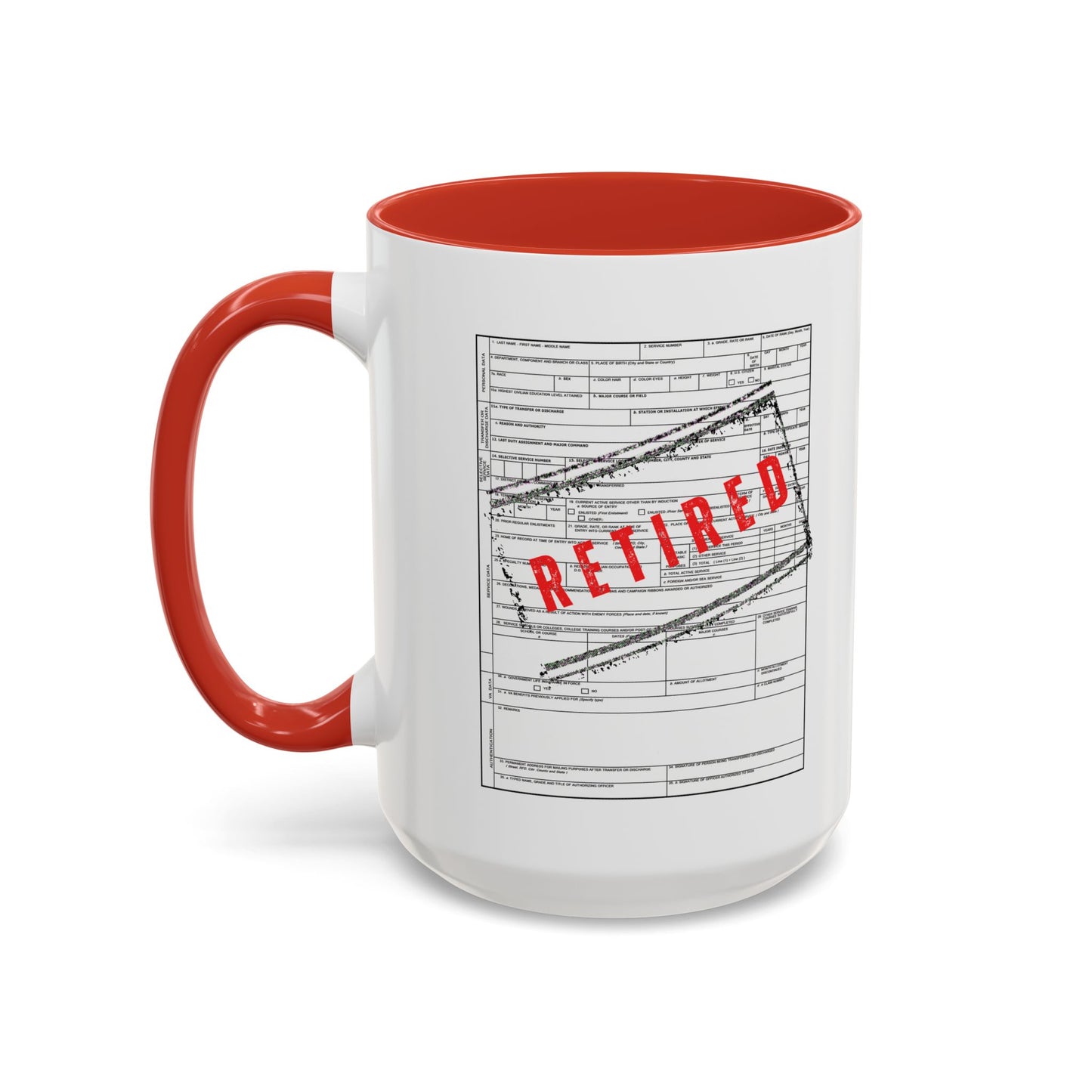 DD214 Retired 15oz Mug