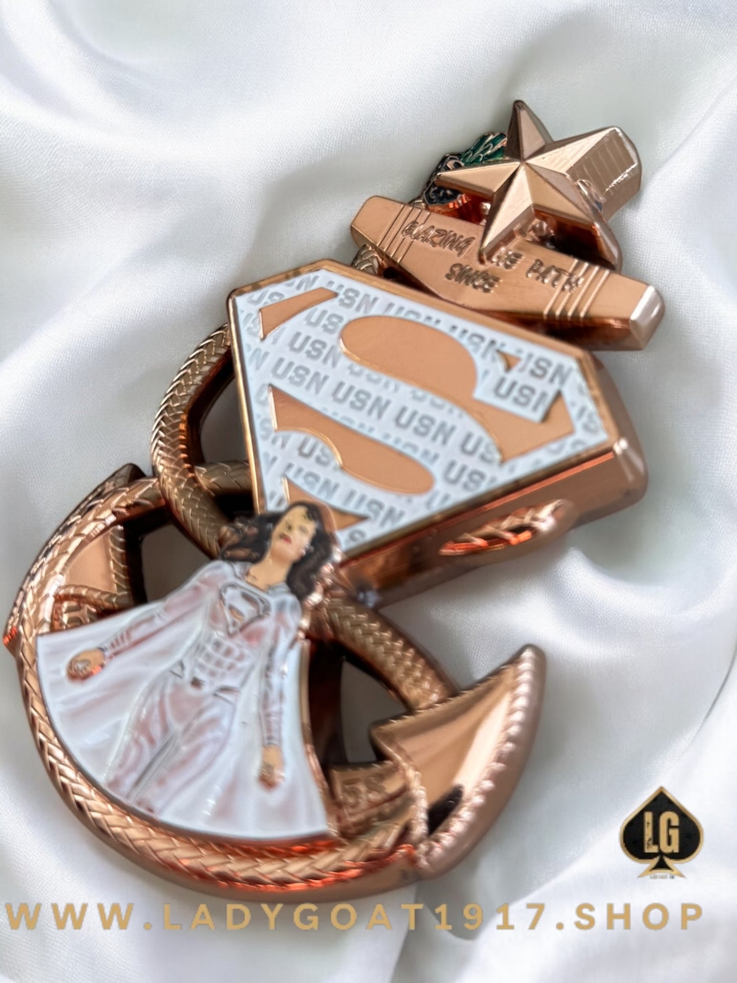 RG SuperWoman Anchor Challenge Coin 22”