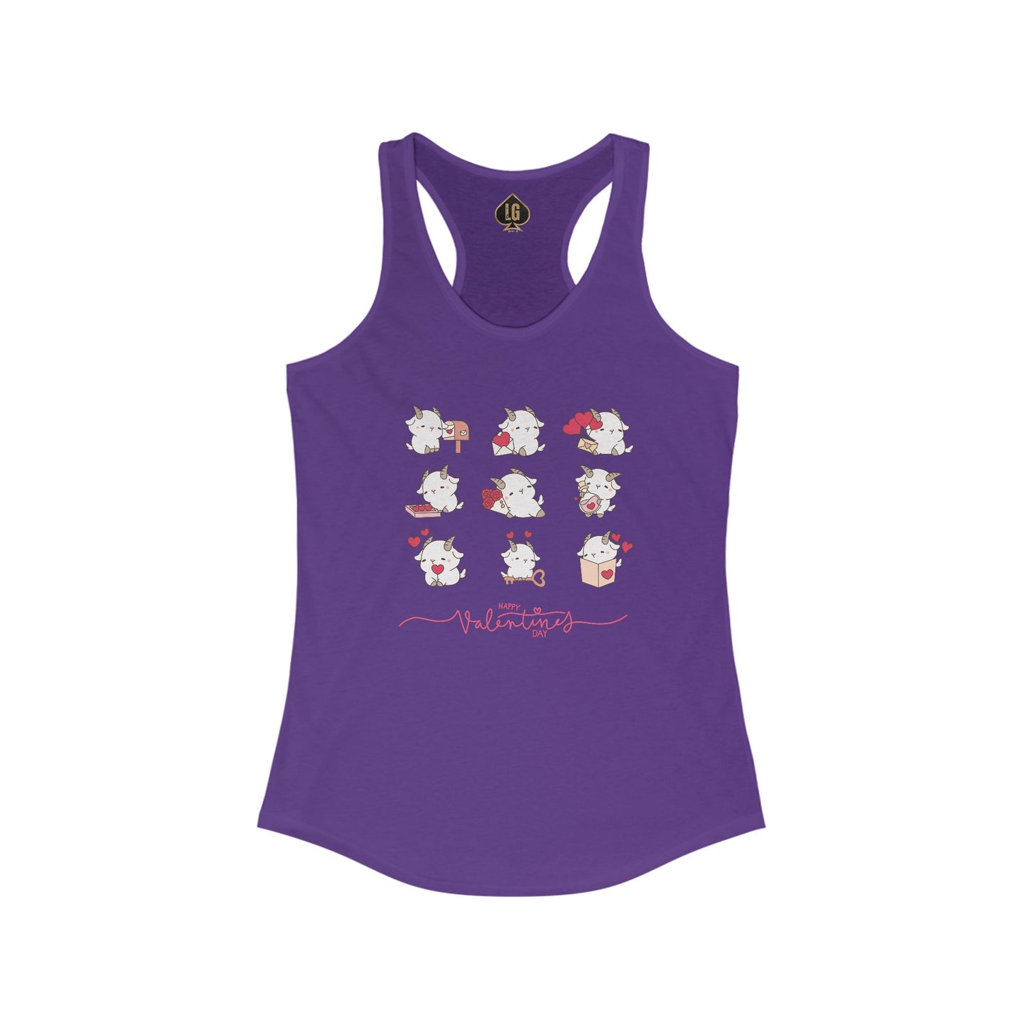 Hello Goat Valentine Women's Ideal Racerback Tank