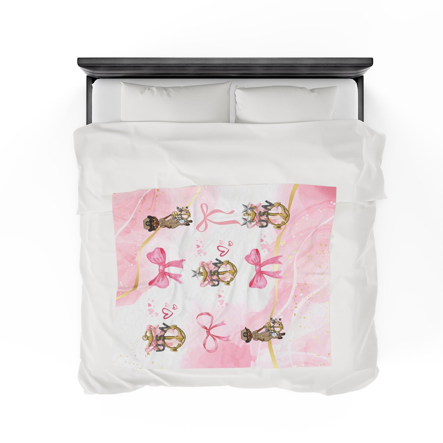Lady Goat Coquette V4 Fleece Blanket