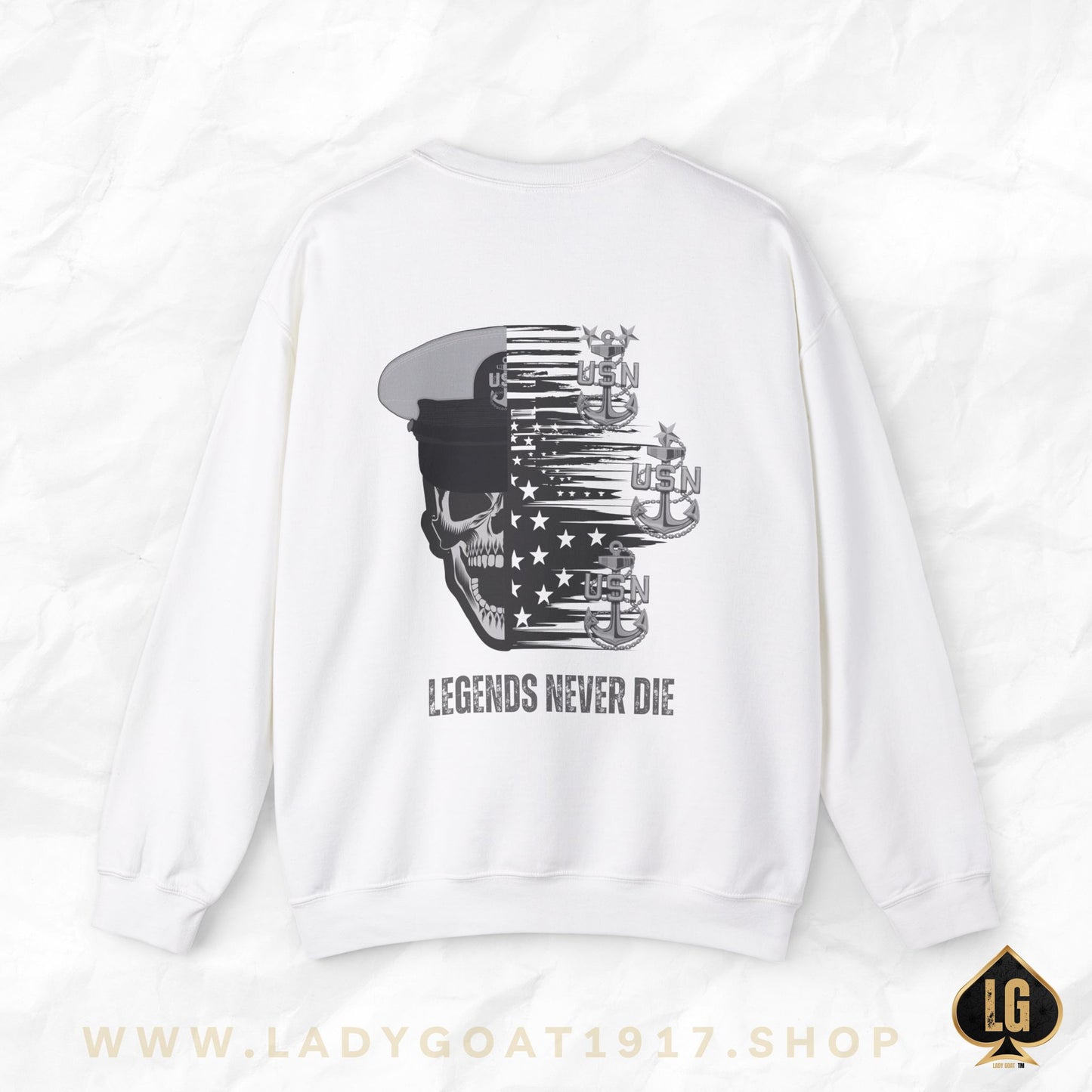 Legends Never Die Crewneck Sweater