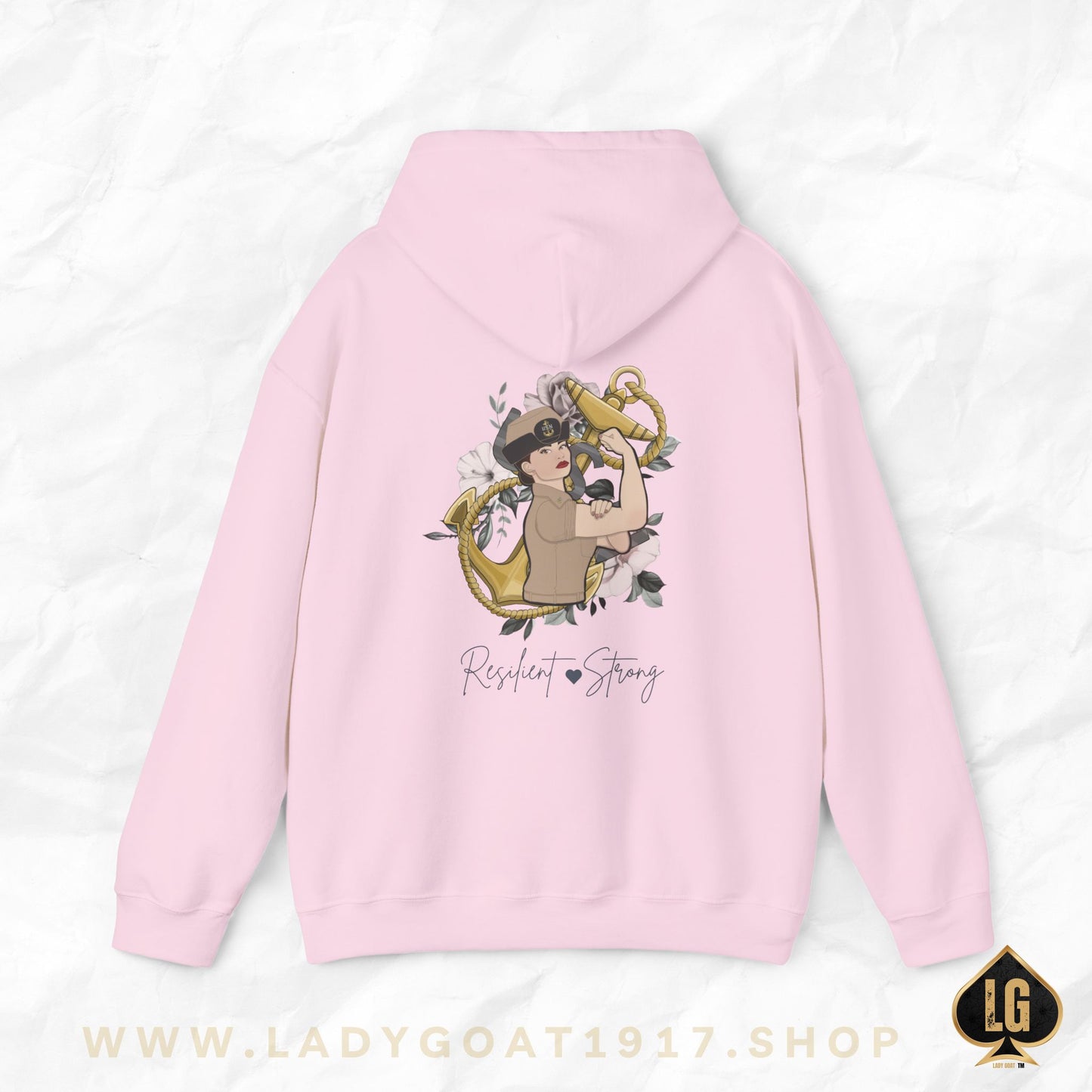 Resilient and Strong V6 Bucket Unisex Hoodie