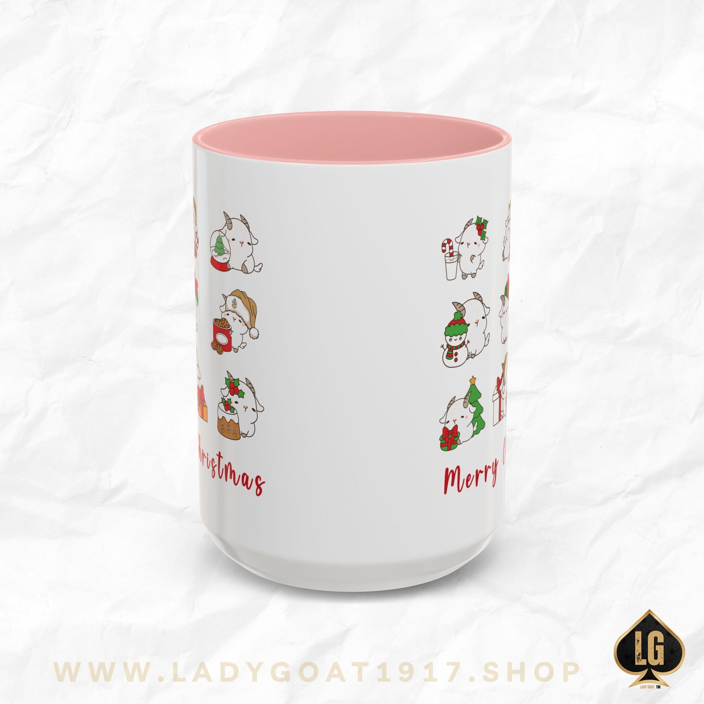 Hello Goat Christmas 15oz Mug