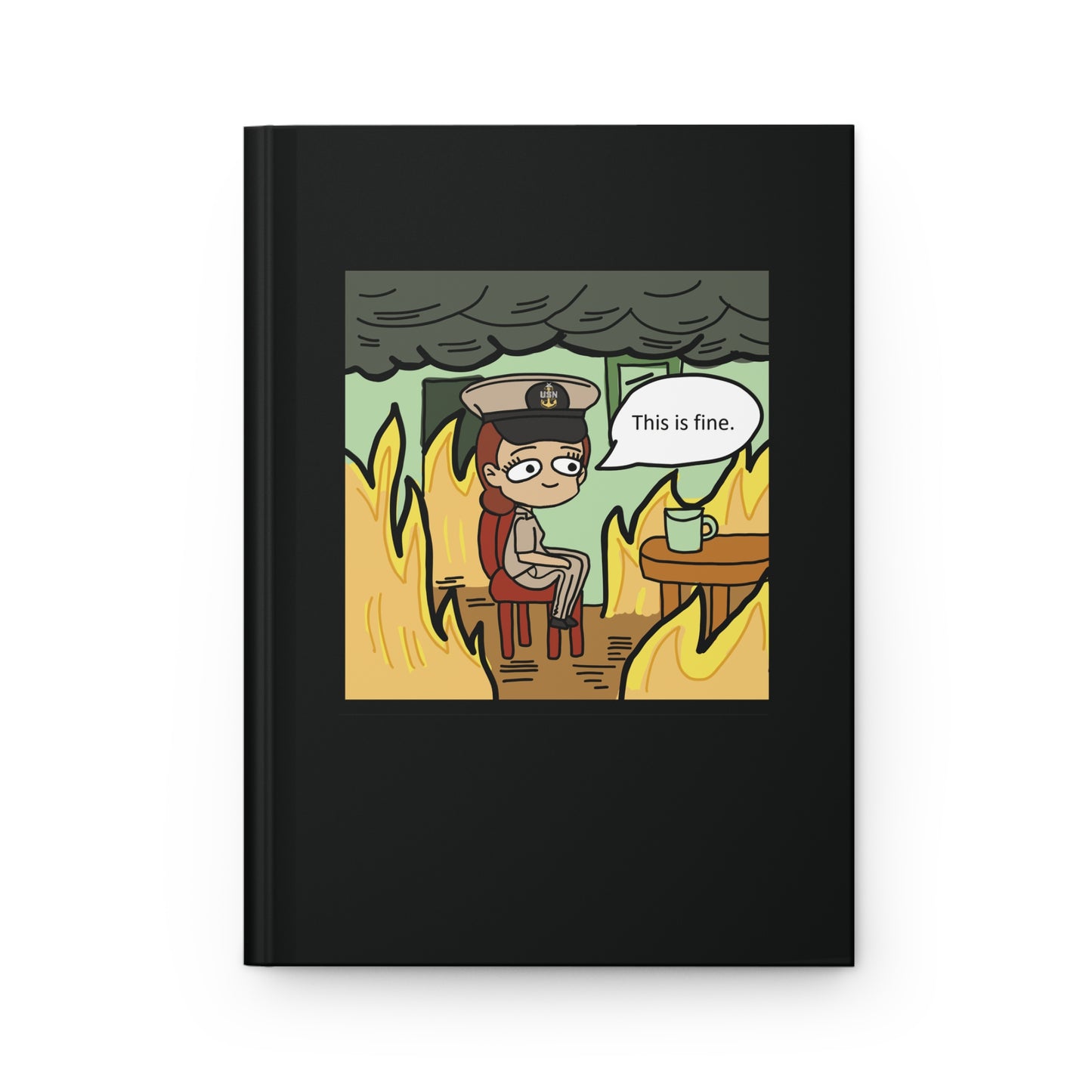This is Fine ! V3 SCPO Hardcover Journal Matte