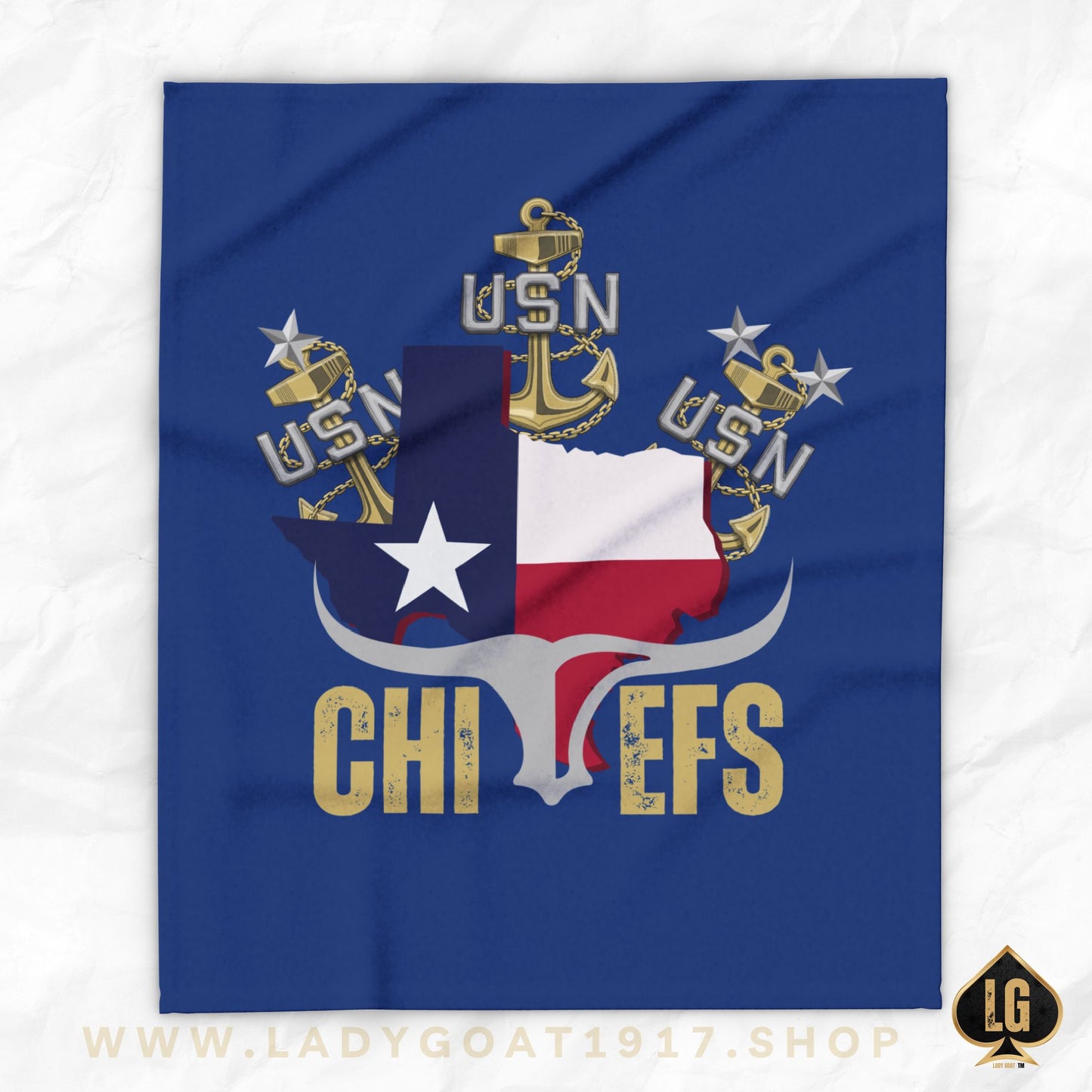 Texas Goat Fleece Blanket