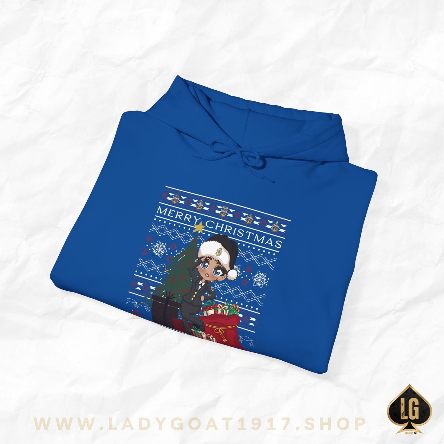 Christmas Blues V7 Unisex Hoodie