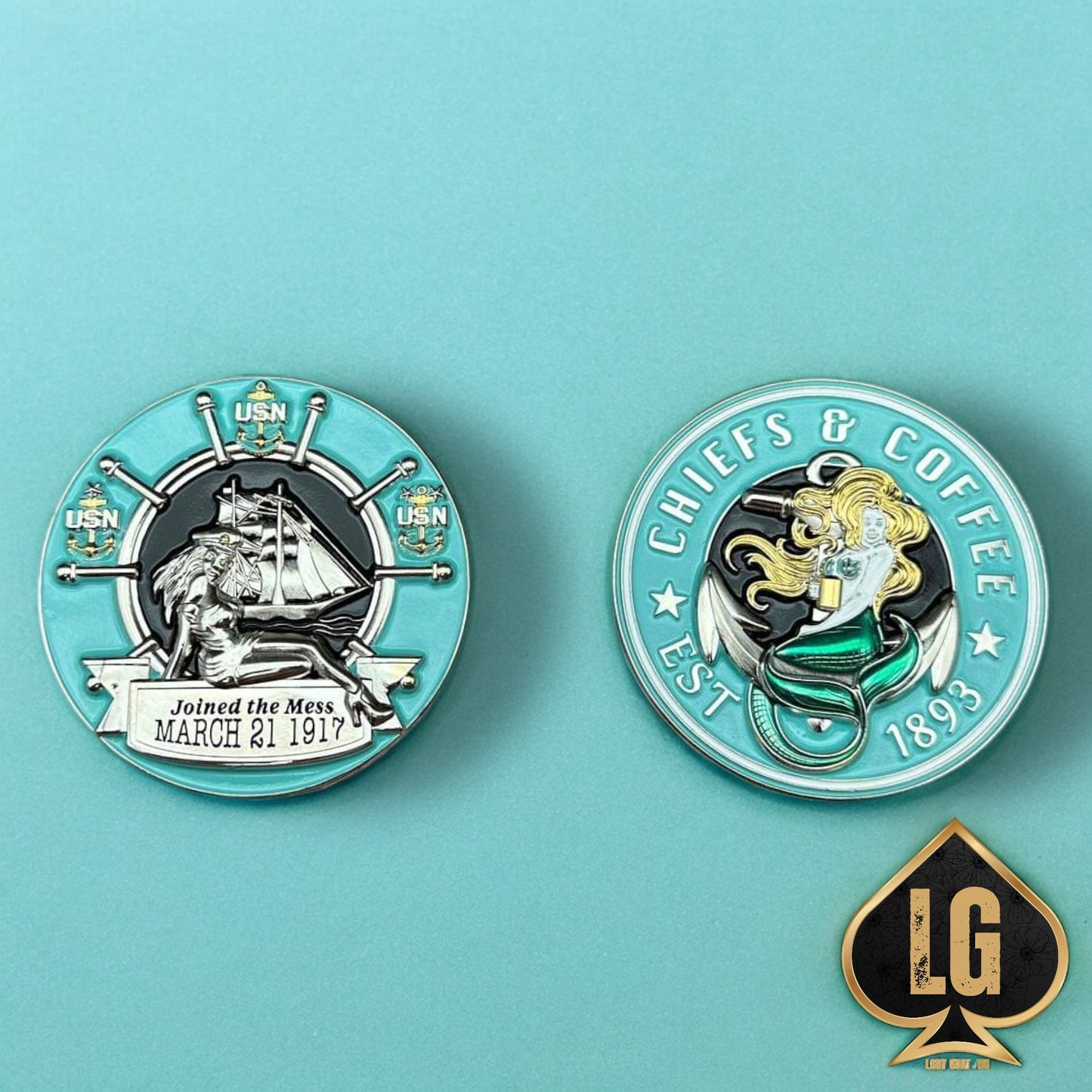 Chiefs and Coffee Challenge Coin