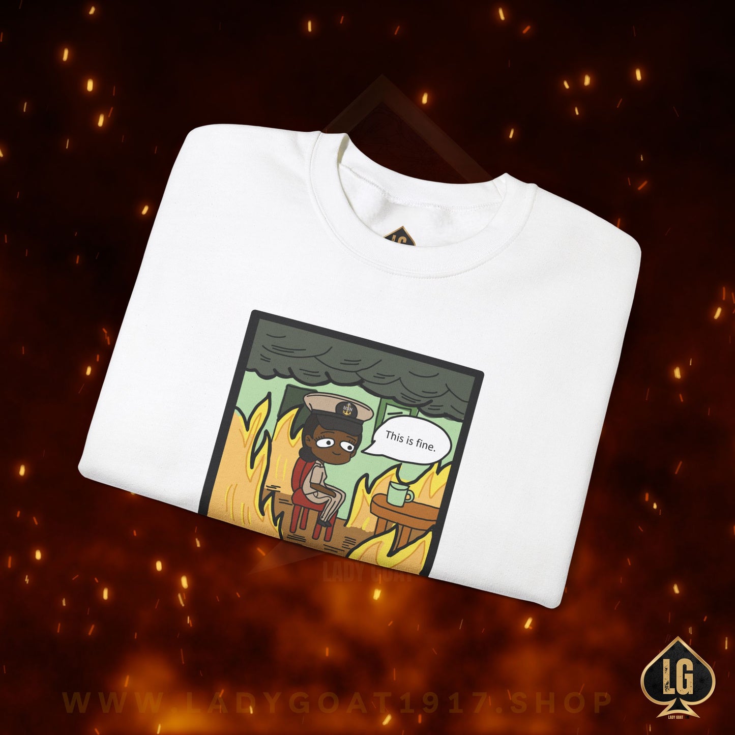 This is Fine ! V6 SCPO Crewneck Sweater