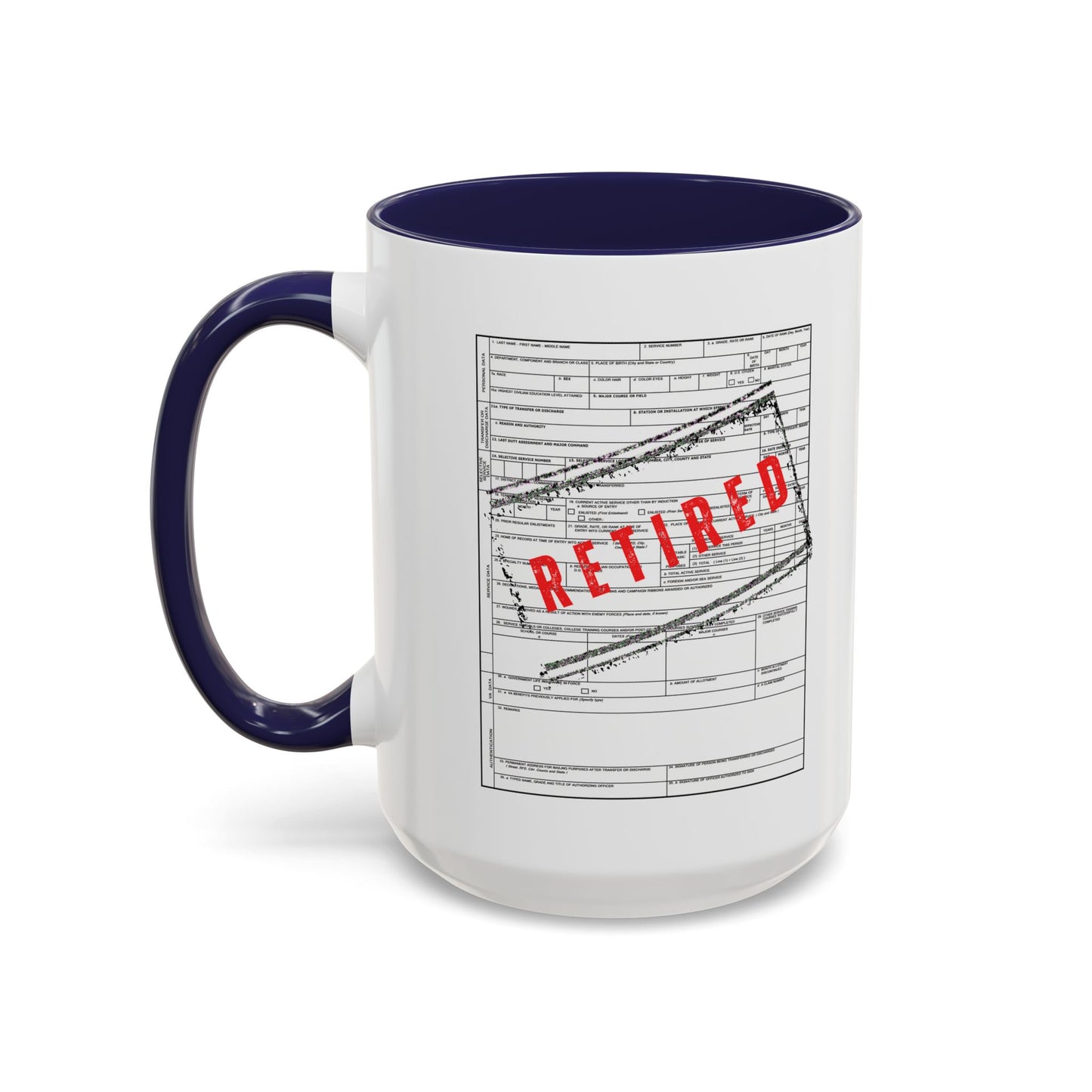 DD214 Retired 15oz Mug