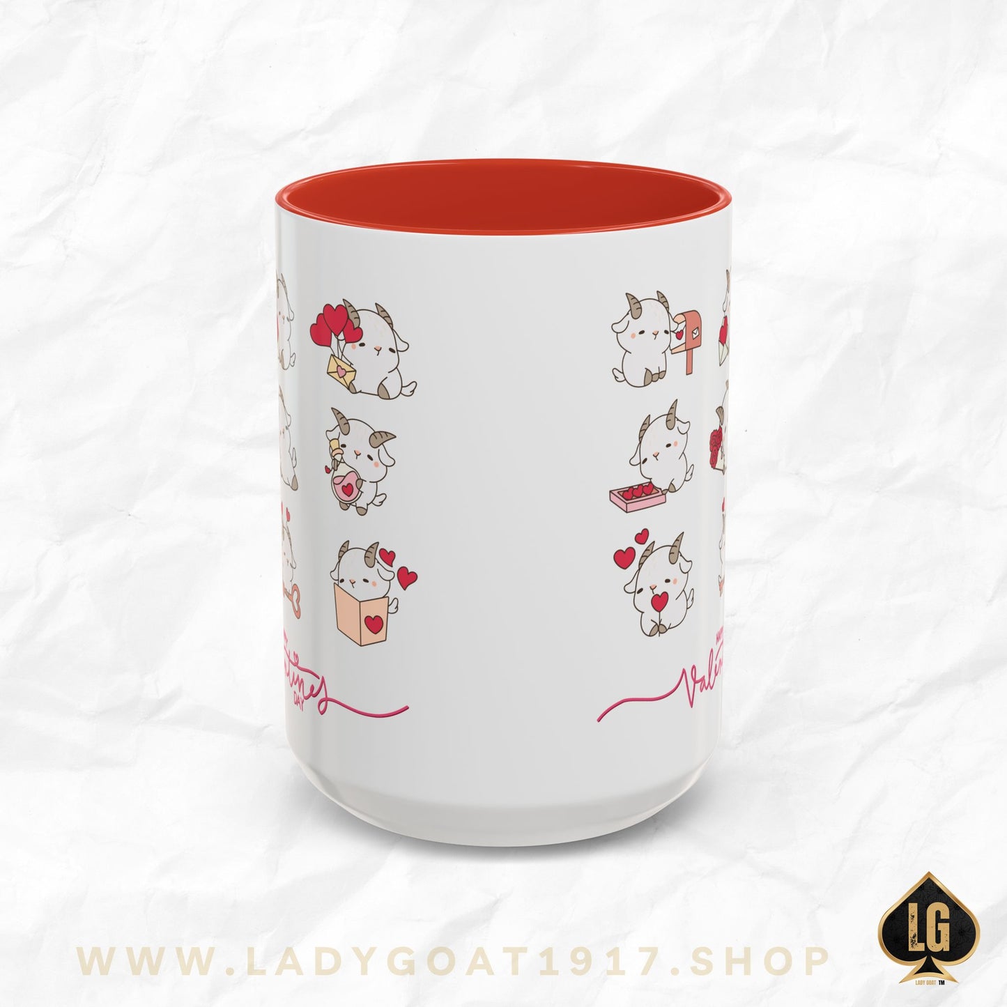 Hello Goat Valentine 15oz Mug