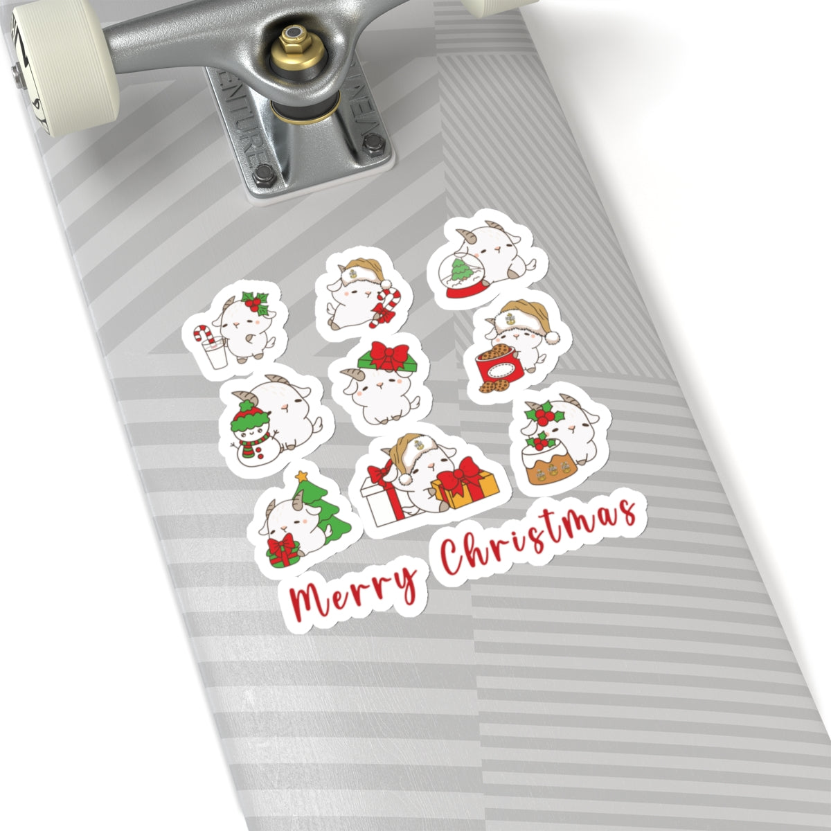 Hello Goat Christmas Stickers
