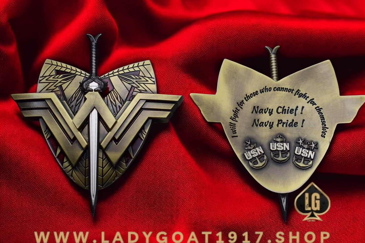 WW Shield Challenge Coin 20”