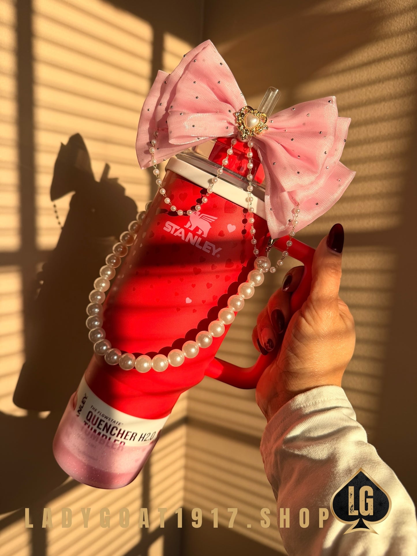 Stanley OG Valentine 40 oz Tumbler W/ Accessories