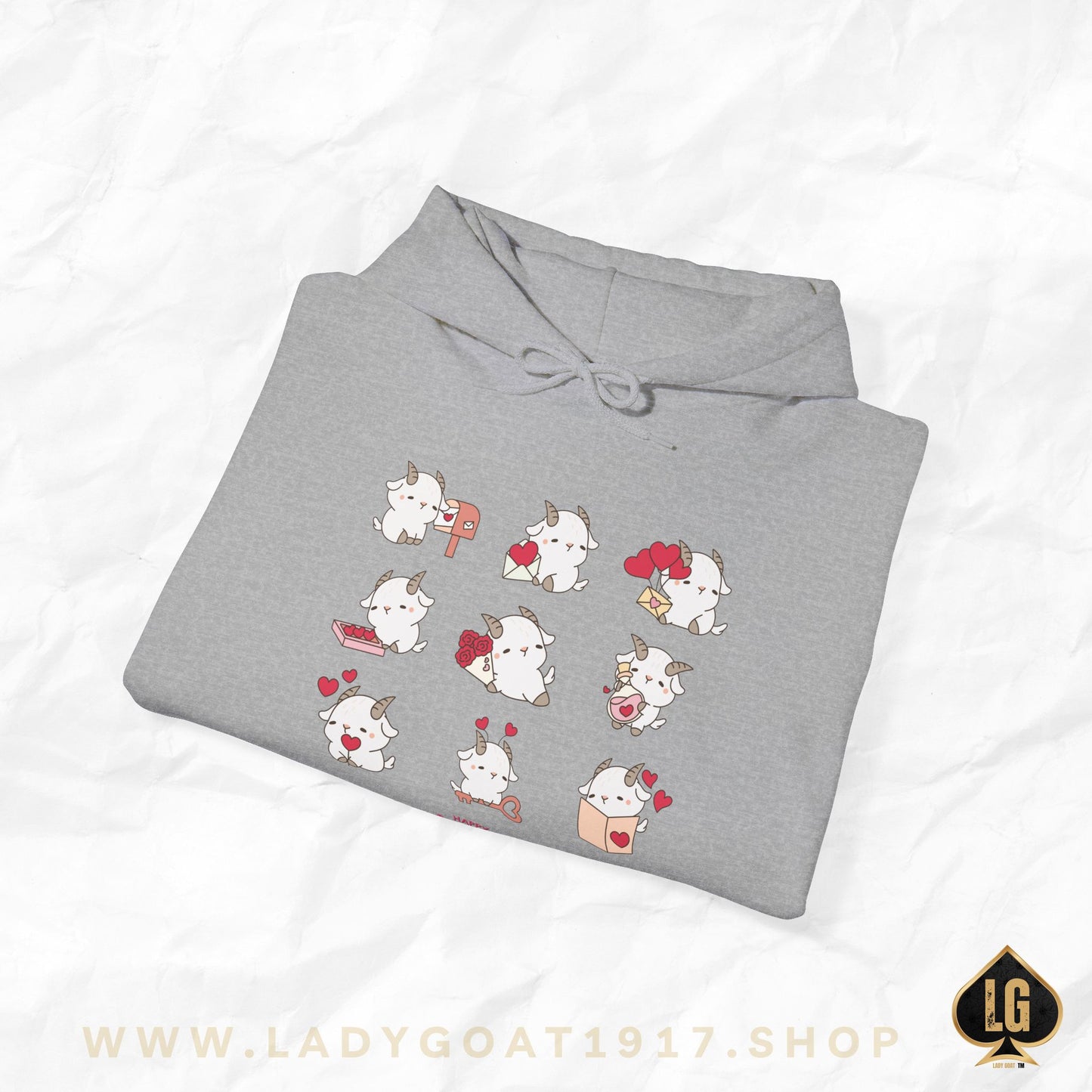 Hello Goat Valentine Unisex Hoodie