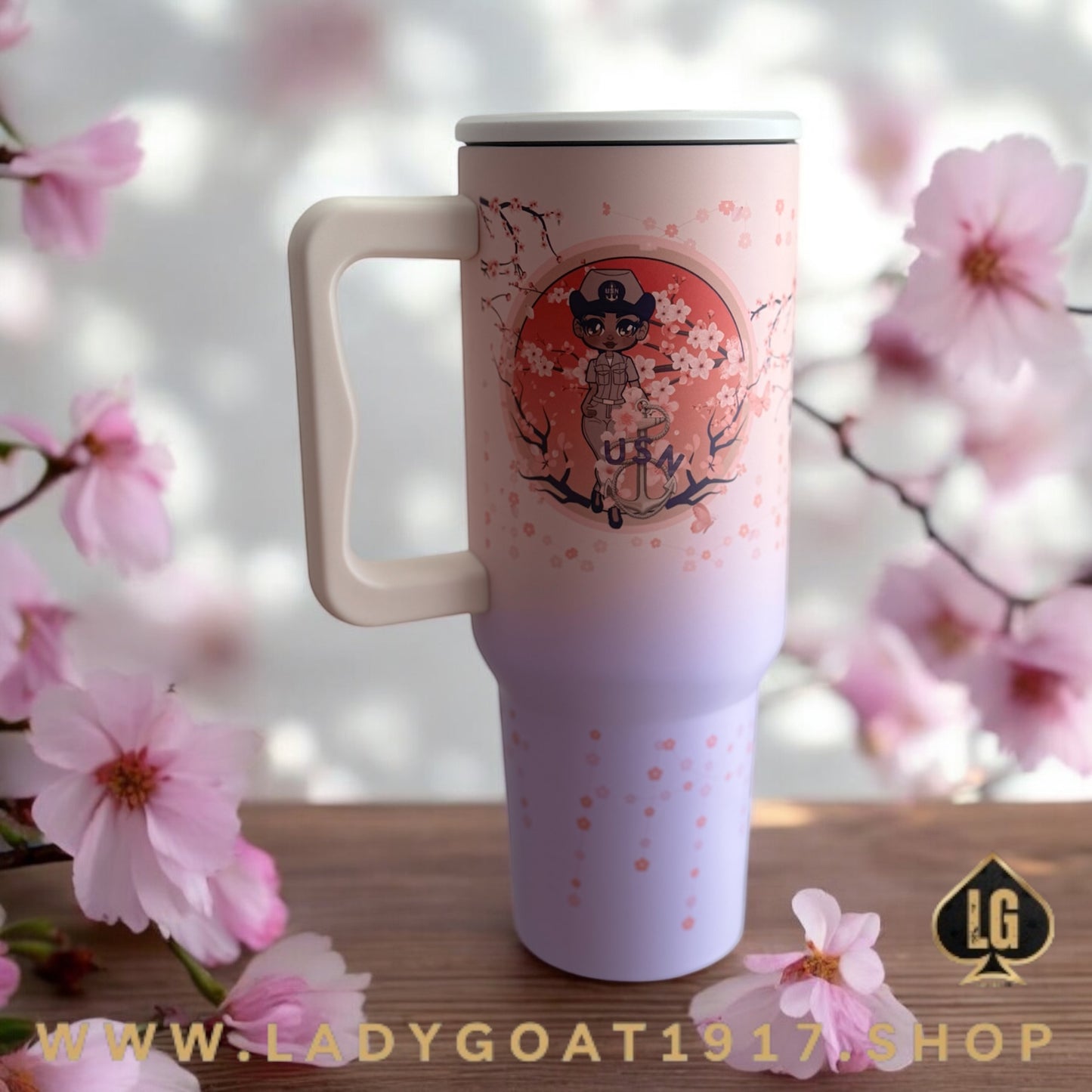 V1 Blossom Season Onbre 40oz Tumbler Limited