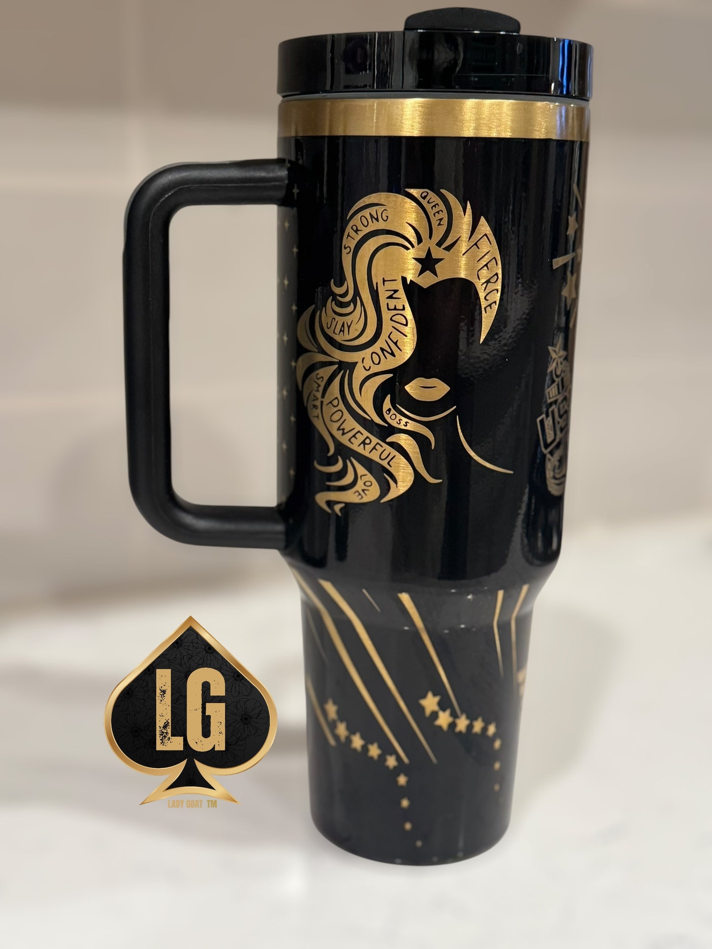 WW OG Long Hair Gold 40 oz Tumbler