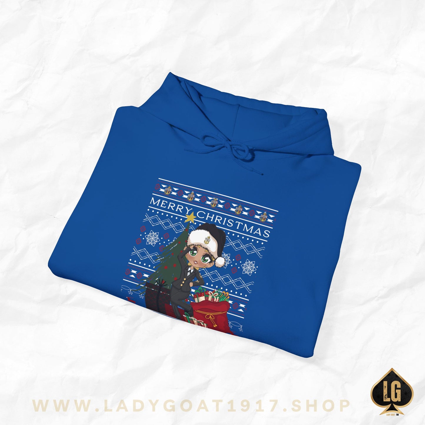 Christmas Blues V9 Unisex Hoodie