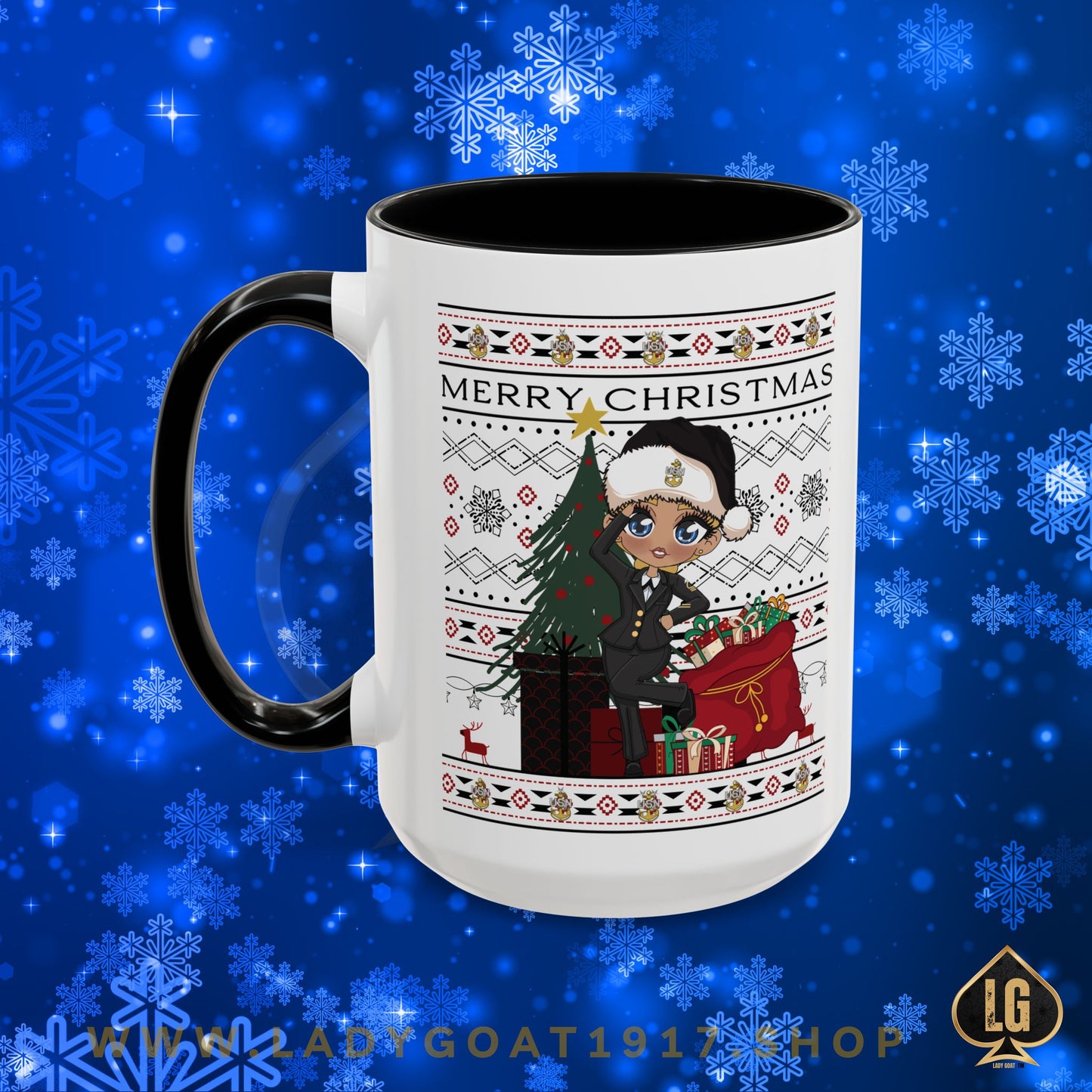 Christmas Blues V8 15oz Mug